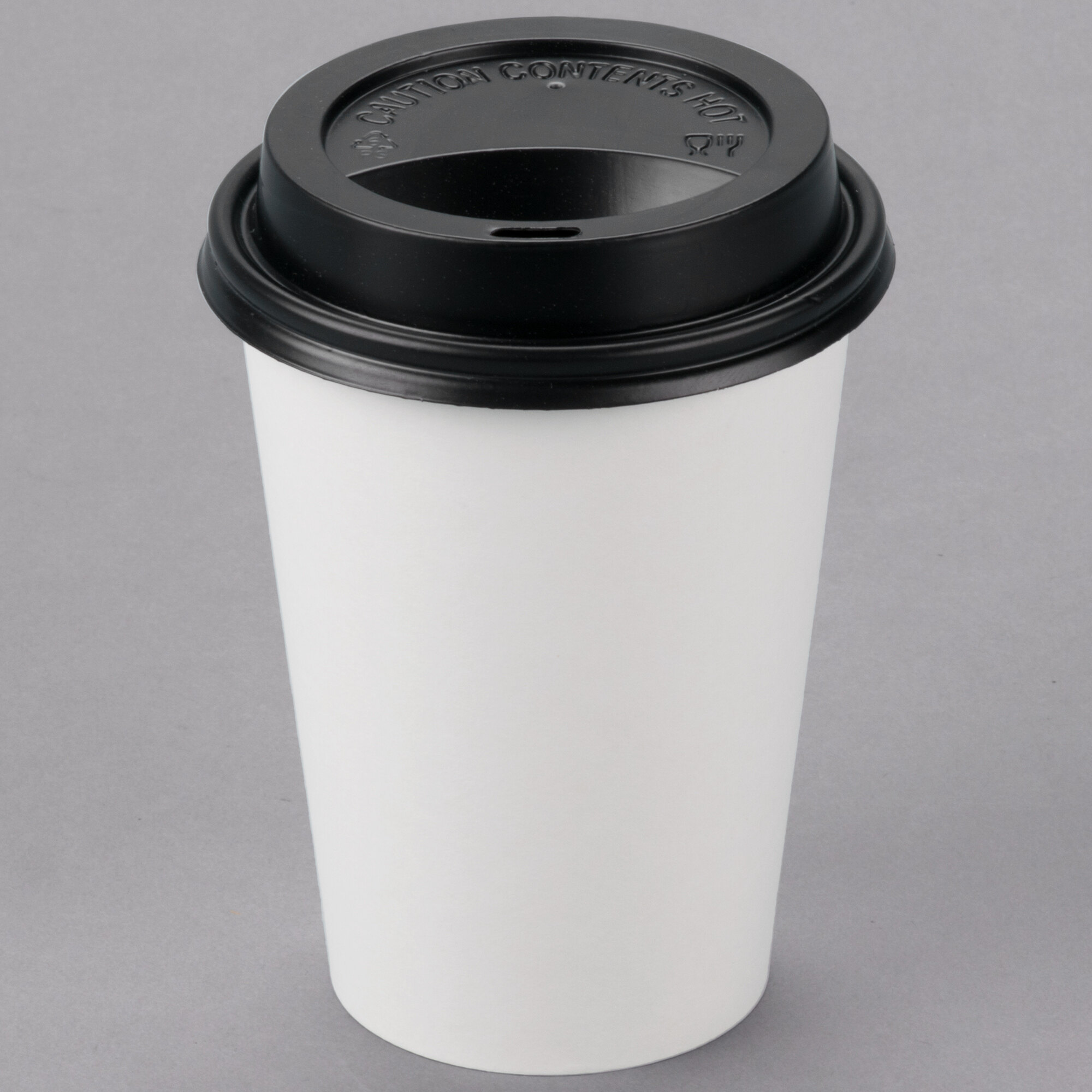 Choice 12 Oz White Poly Paper Hot Cup And Lid 100pack 0032