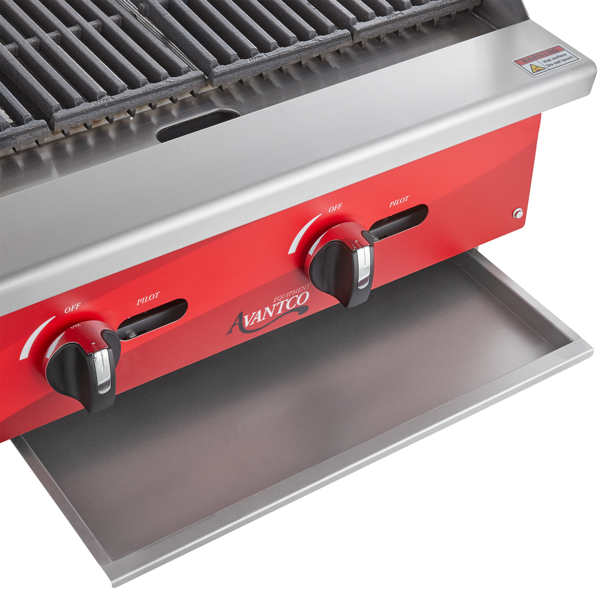 Avantco AG24RC 24" Gas Countertop Radiant Charbroiler 70,000 BTU