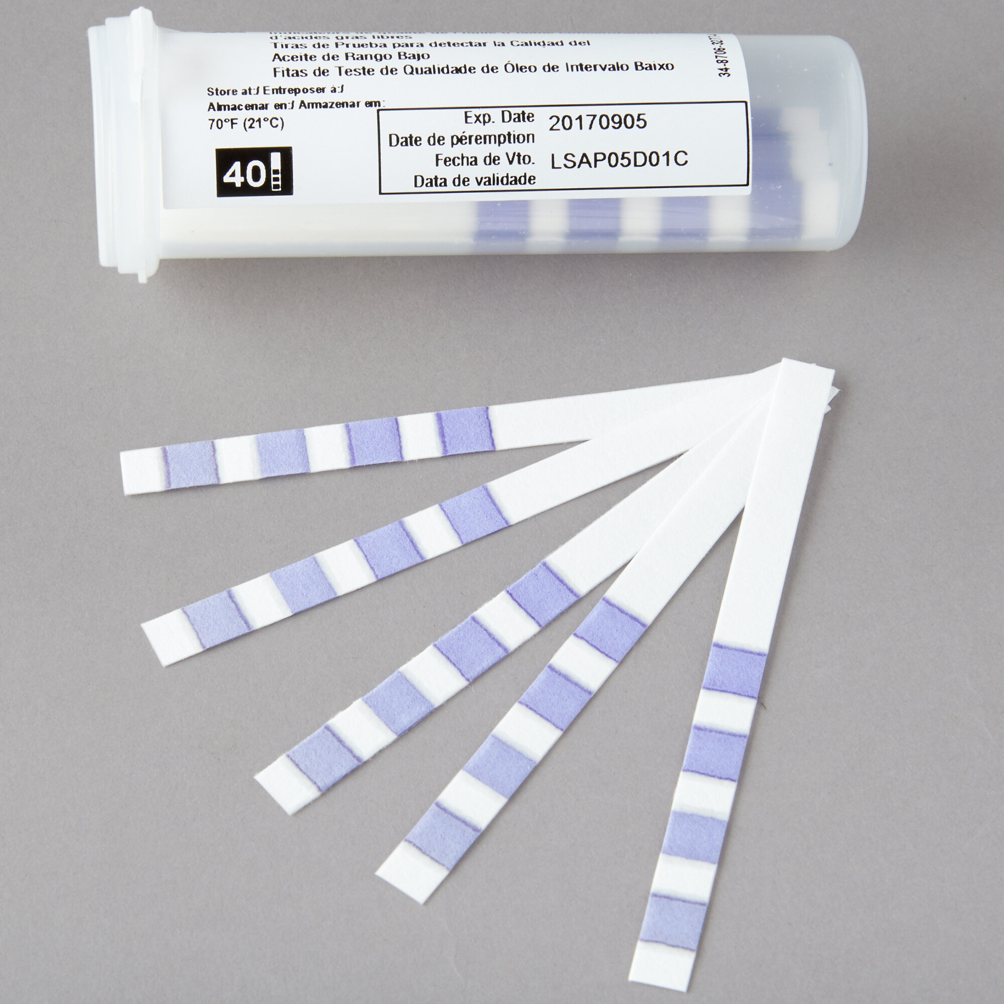 3M 1005 Low Range Oil Quality Test Strips 40/Pack