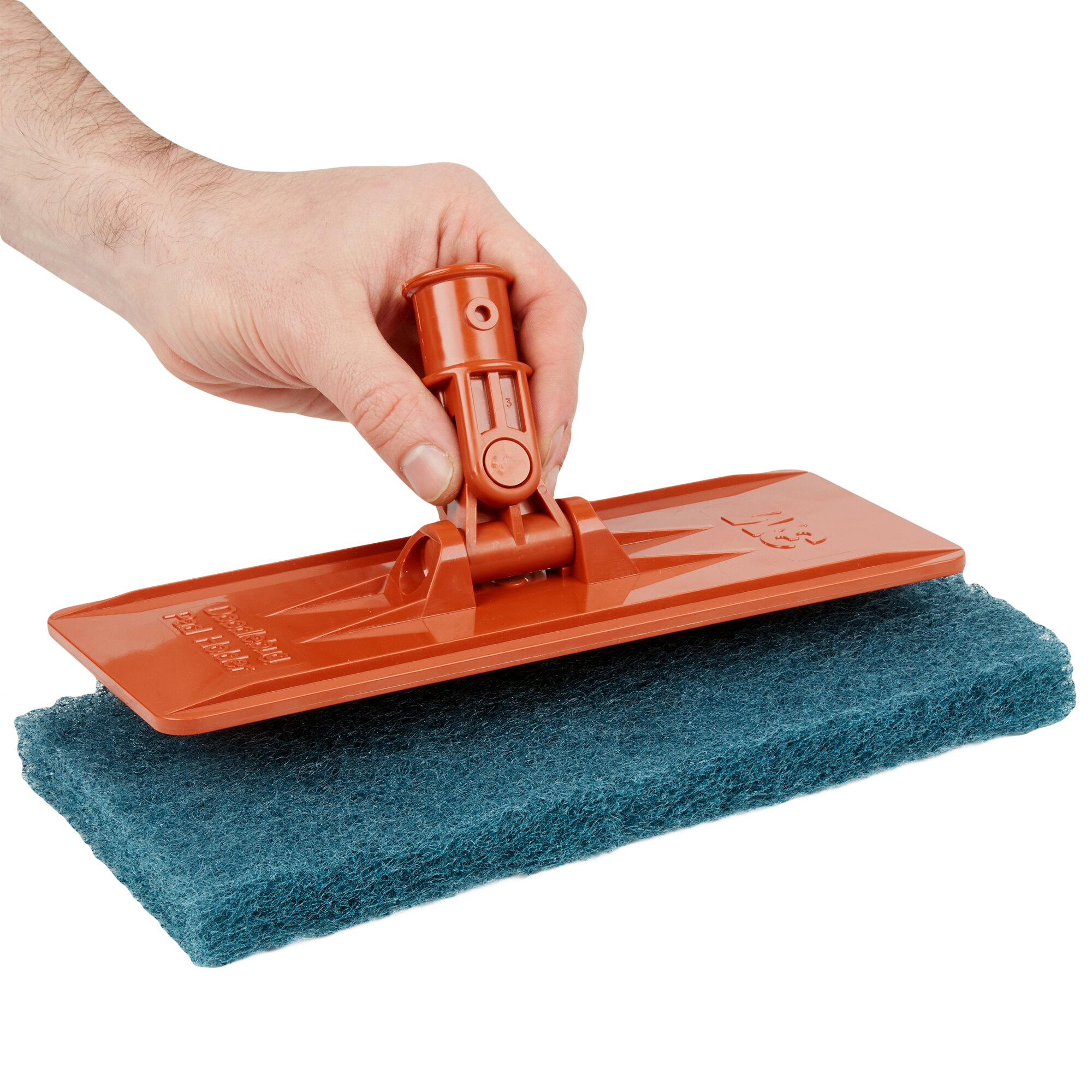 3M 8242 Doodlebug 10" x 4 5/8" Blue Scrubbing Pad 5/Pack