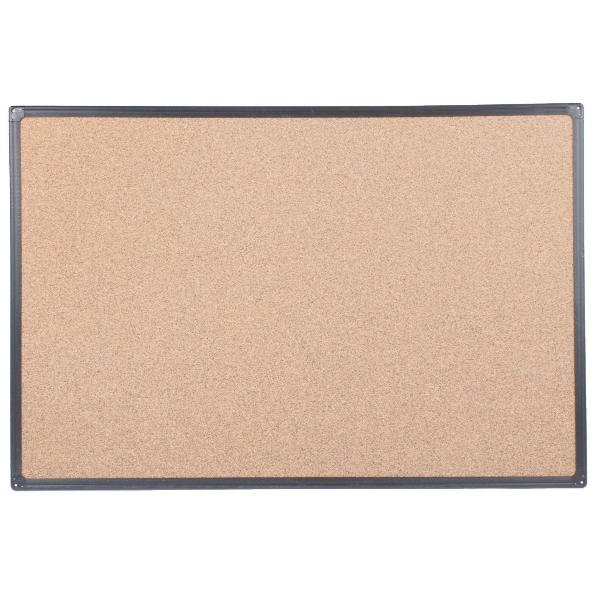 Universal UNV43022 24" x 36" Cork Board with Black Frame