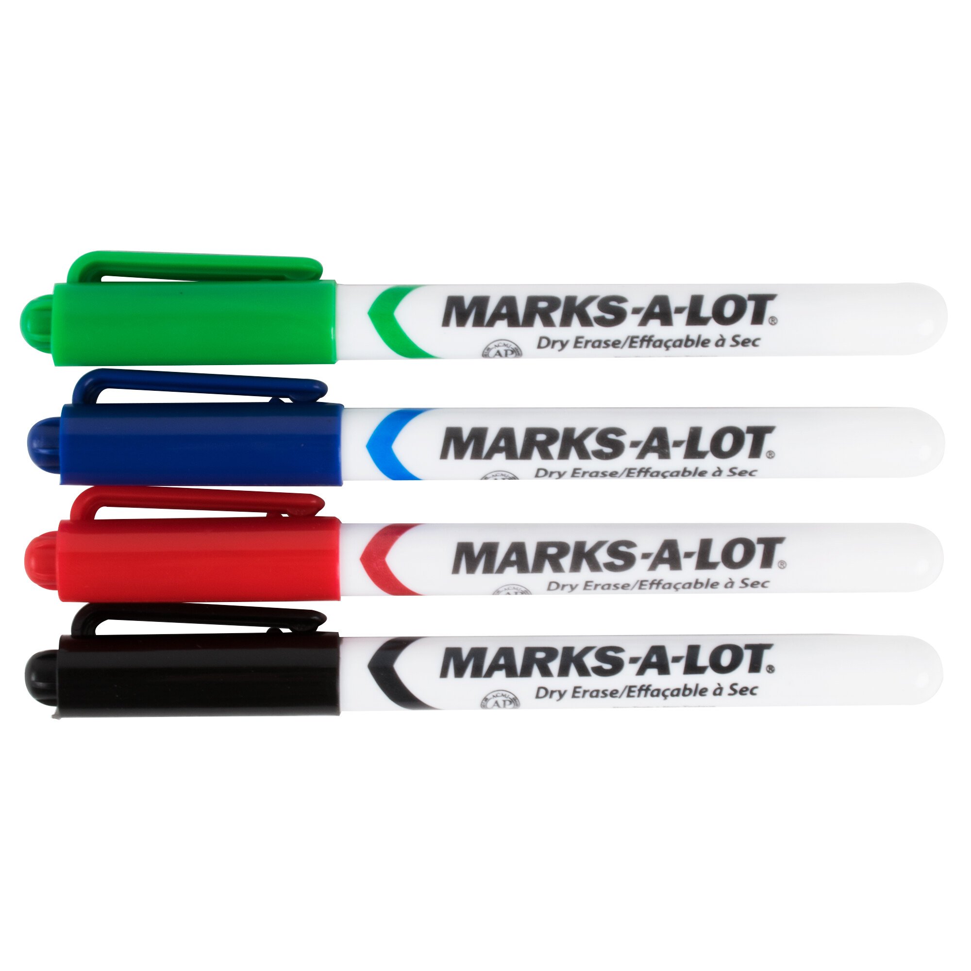 Avery 24459 Marks A Lot® Bullet Tip Pen Style Dry Erase Marker Color Assortment 4 Pack