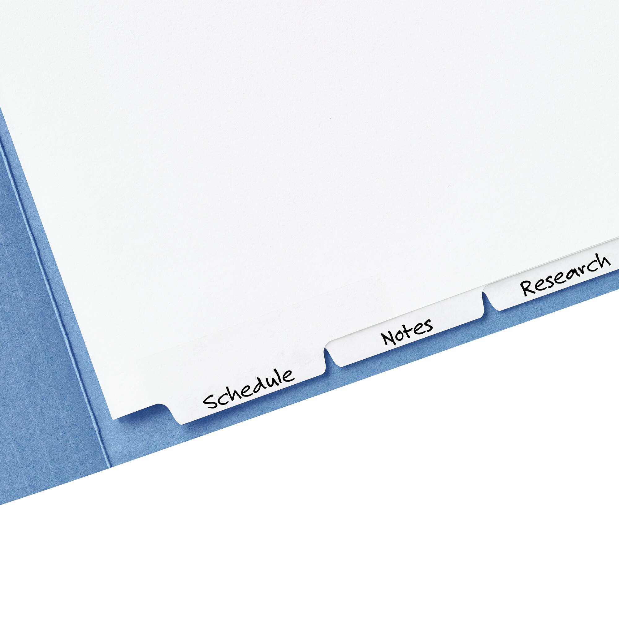 Avery 13164 5Tab White Paper Narrow Bottom Tab WriteOn Dividers