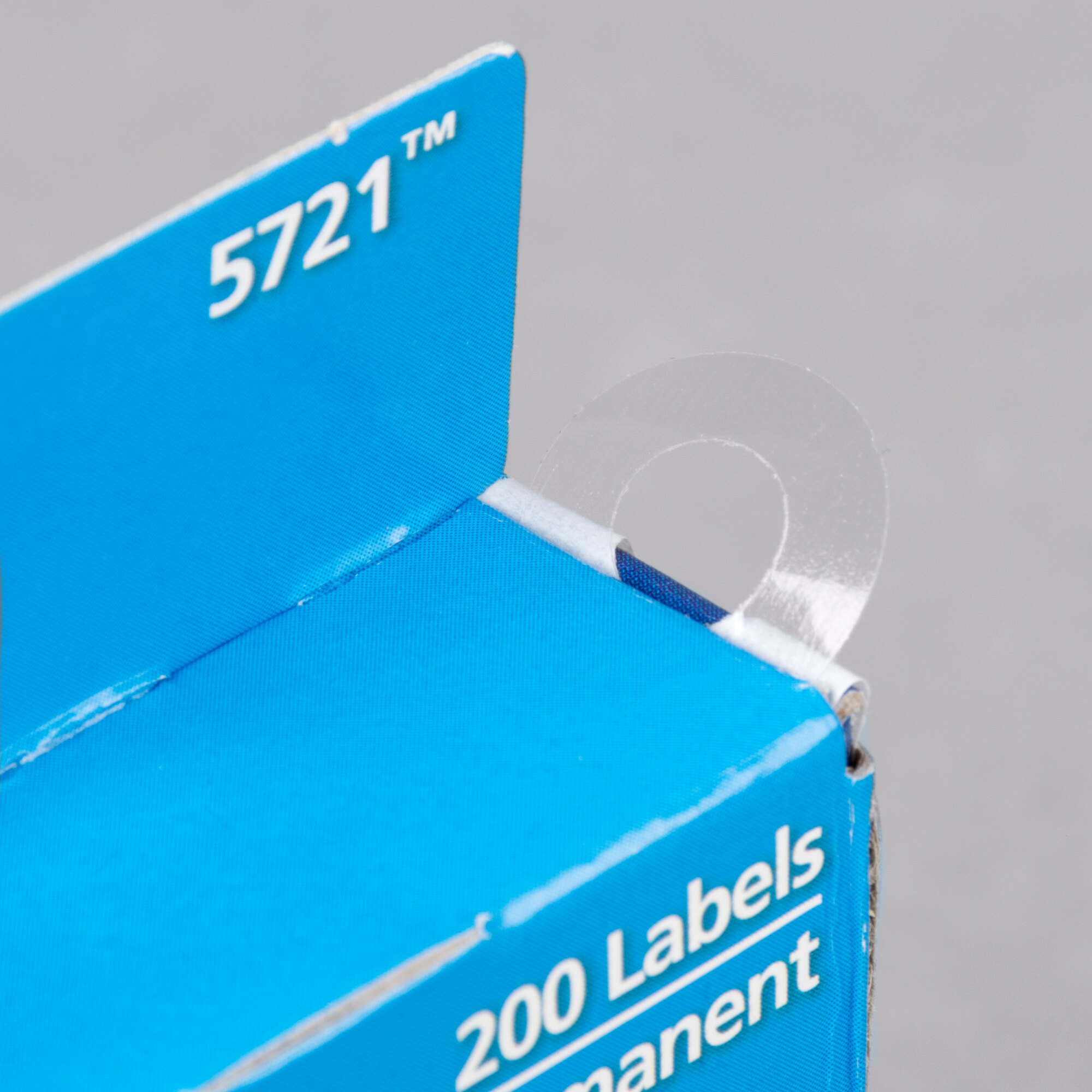 Avery 5721 1/4" Clear Hole Reinforcement Label with Dispenser 200/Pack