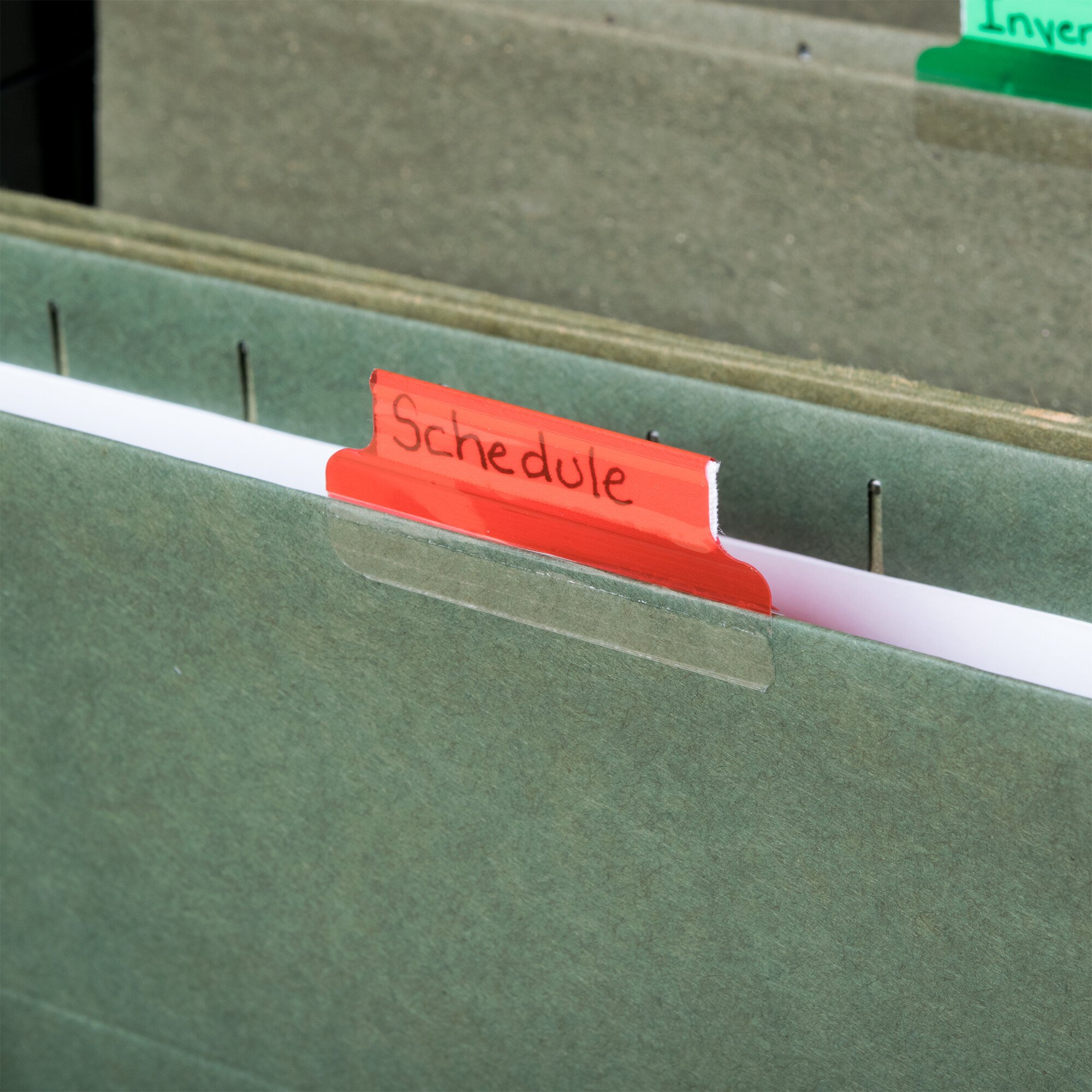 Avery 16228 1 1/2" Assorted Color Plastic Index Tabs with Printable Inserts 25/Pack