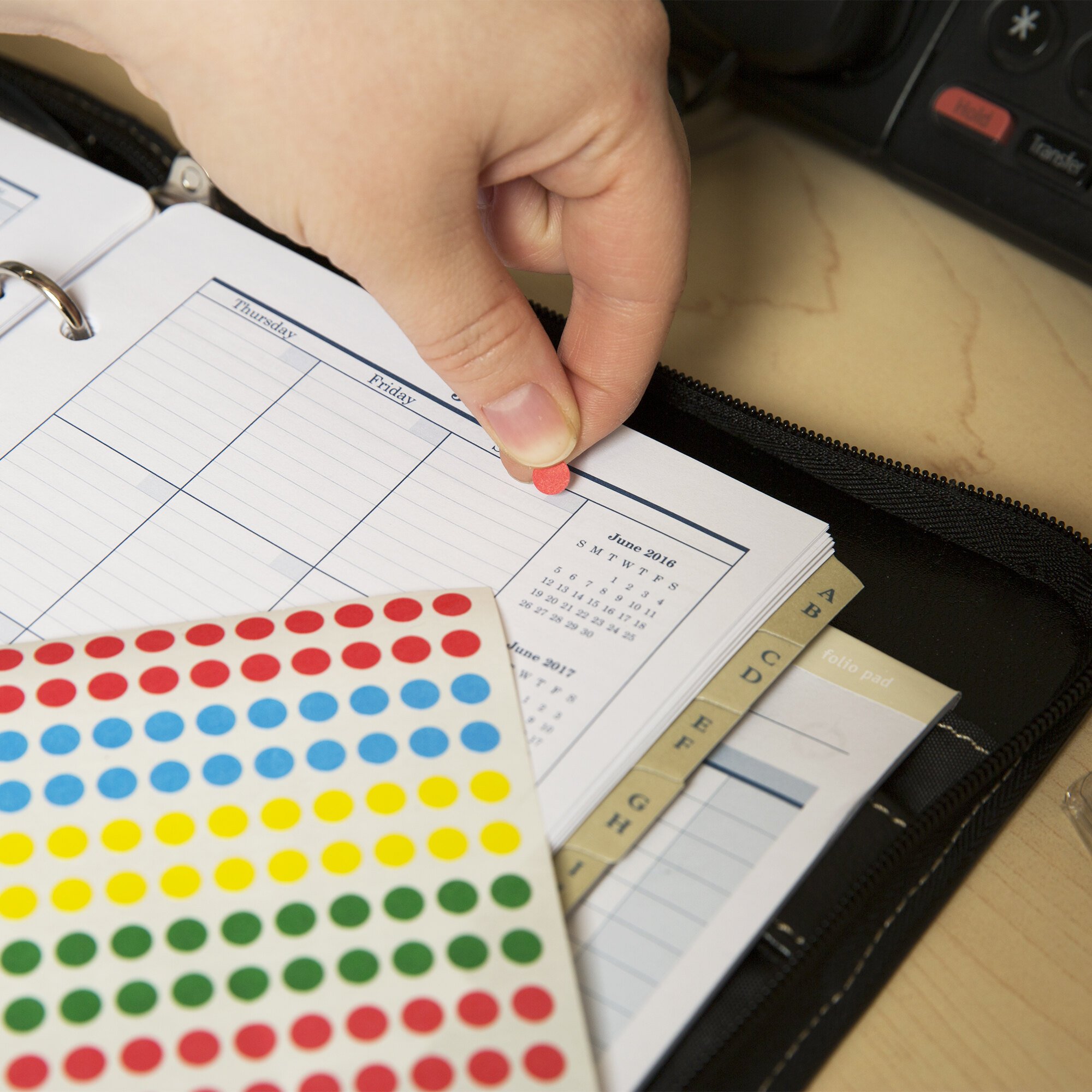 Avery 05795 1/4" Assorted Colors Round Removable WriteOn Color Coding