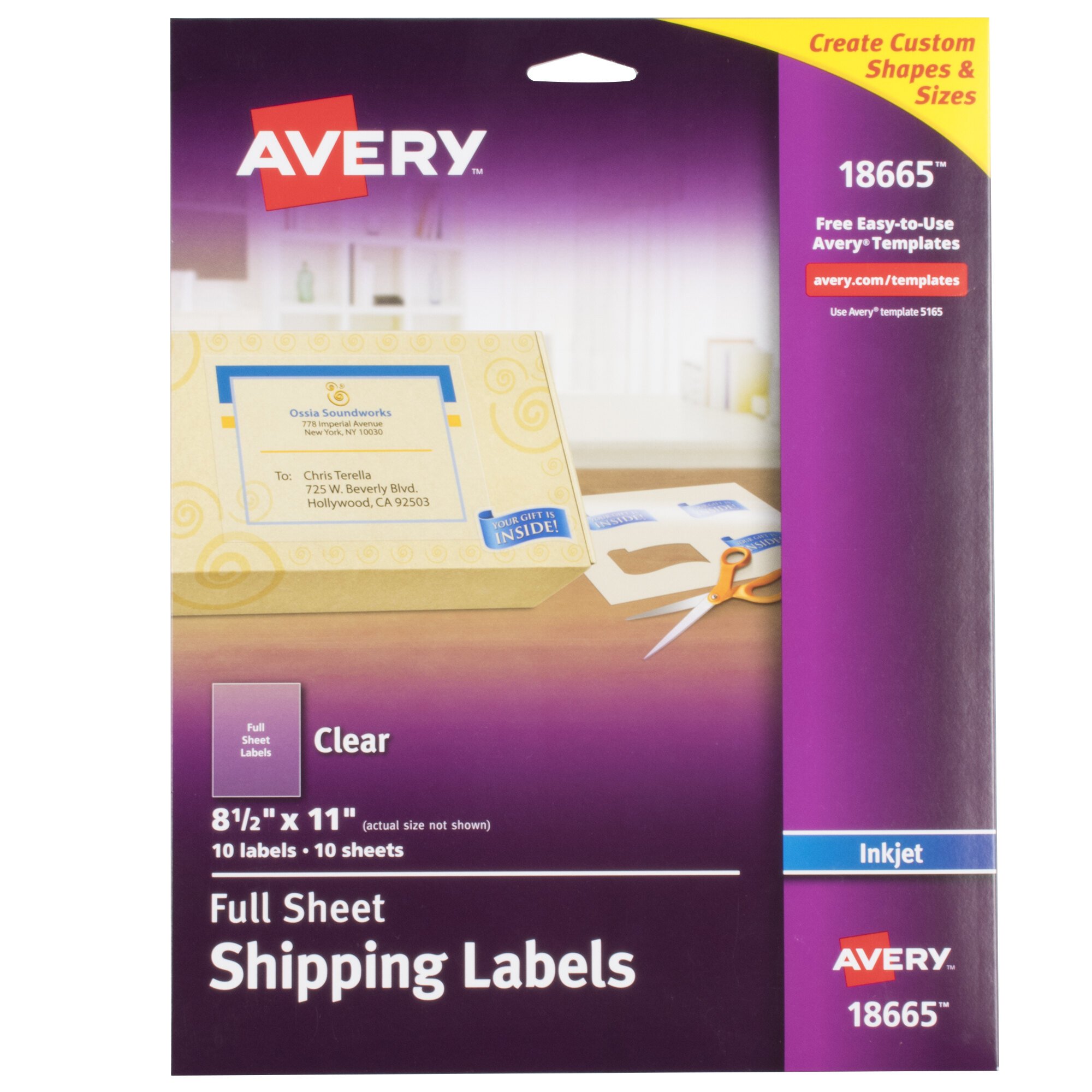 Labels/Shipping (AVE 18665)