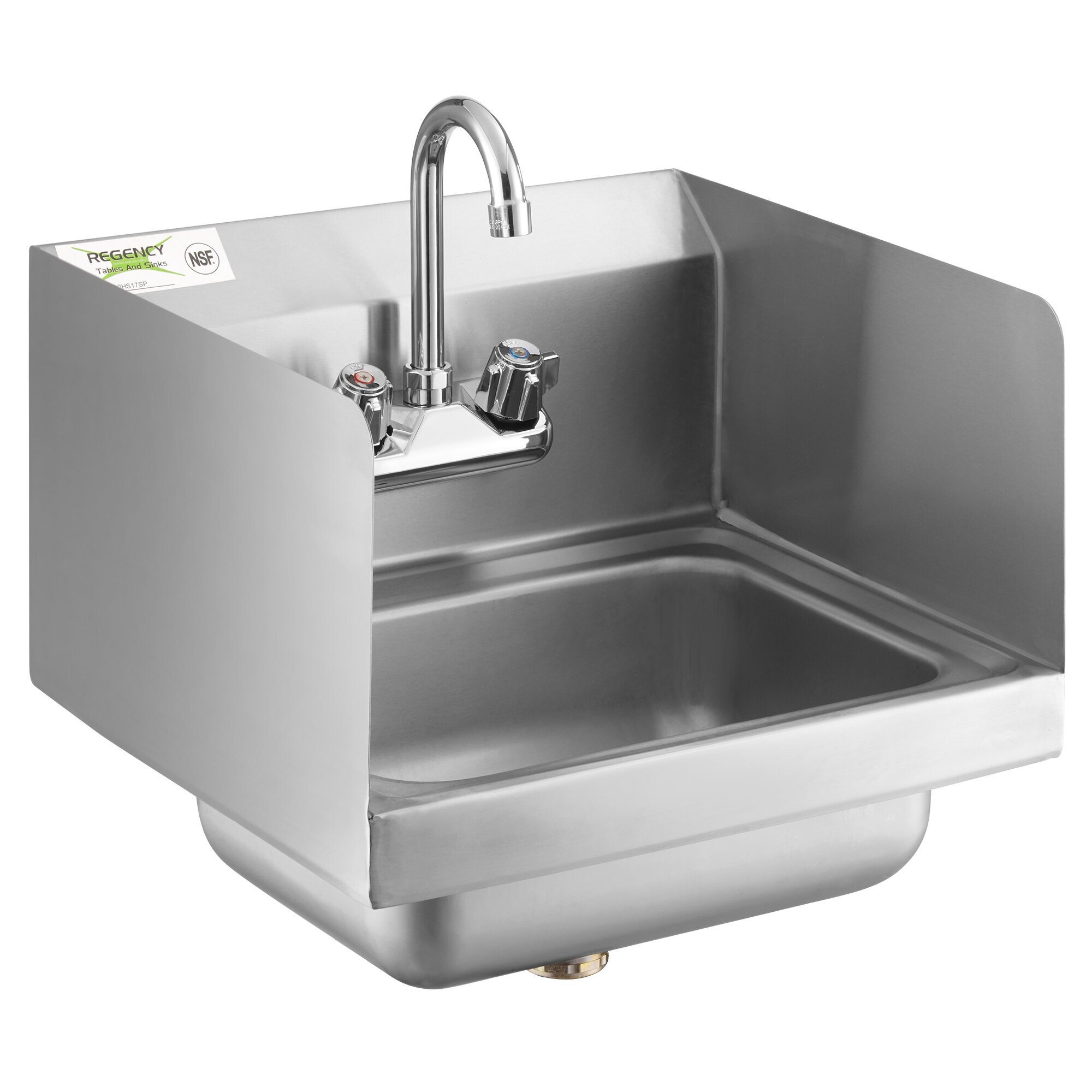 Regency Hand Sink with Splash Guard | WebstaurantStore