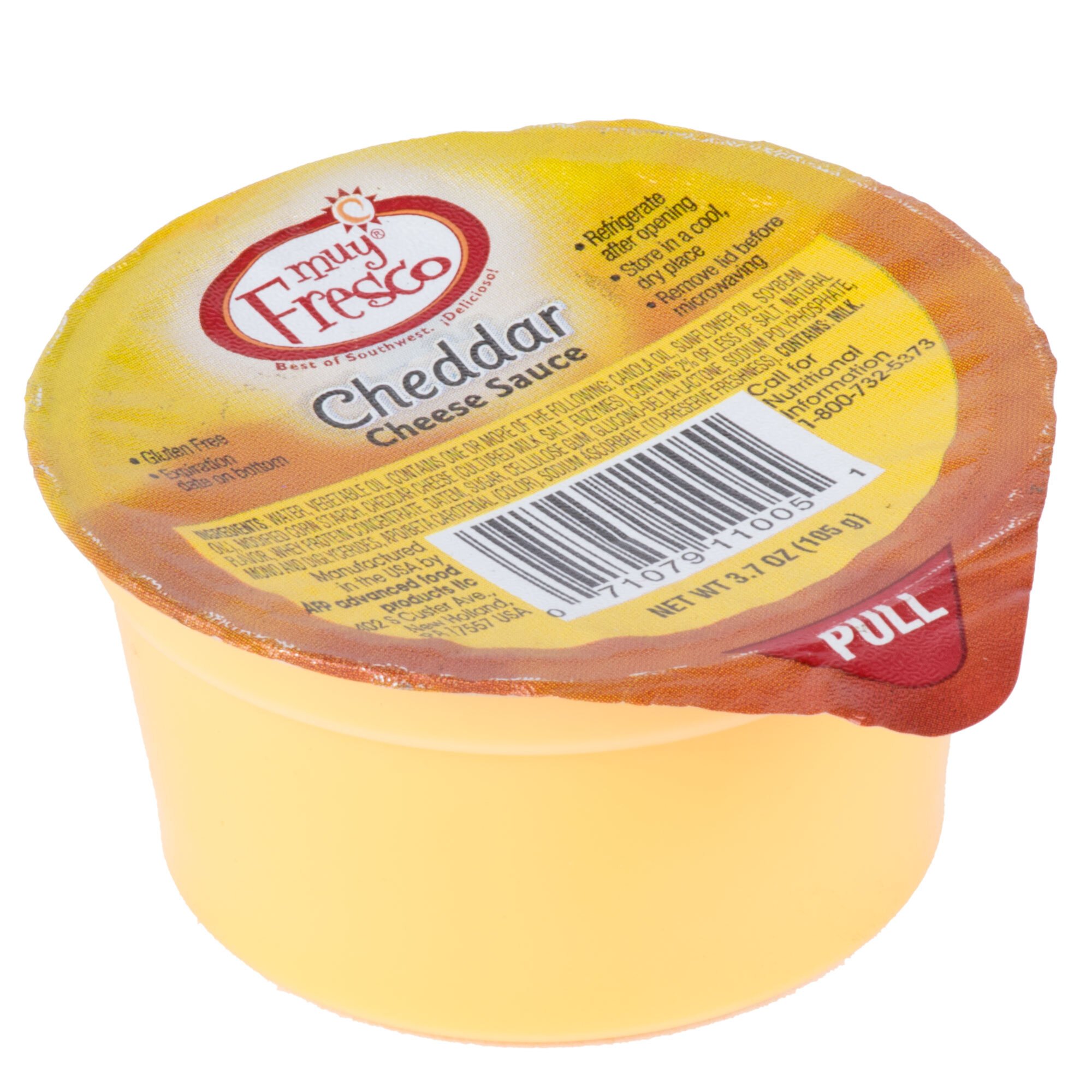 Muy Fresco 3.8 oz. Microwavable Cheddar Cheese Sauce Cup 30/Case
