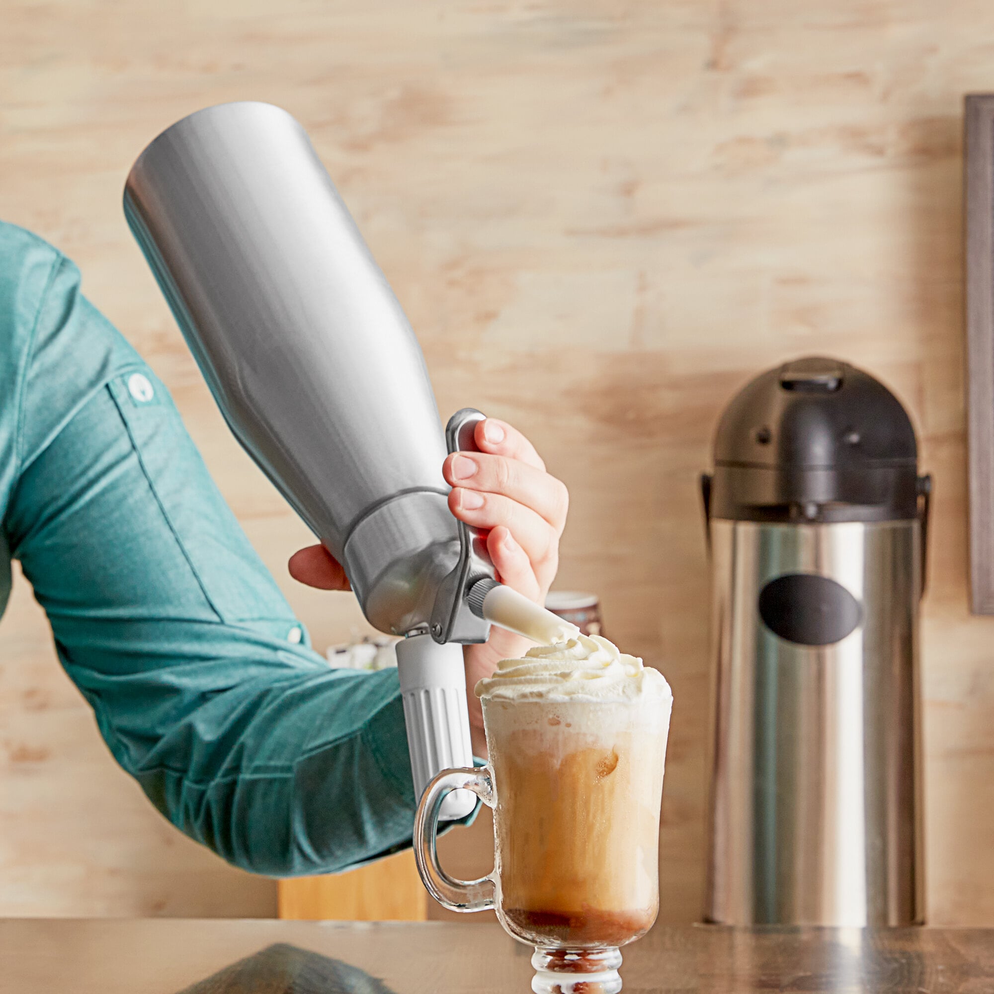 White Whipped Cream Dispenser 1 Liter