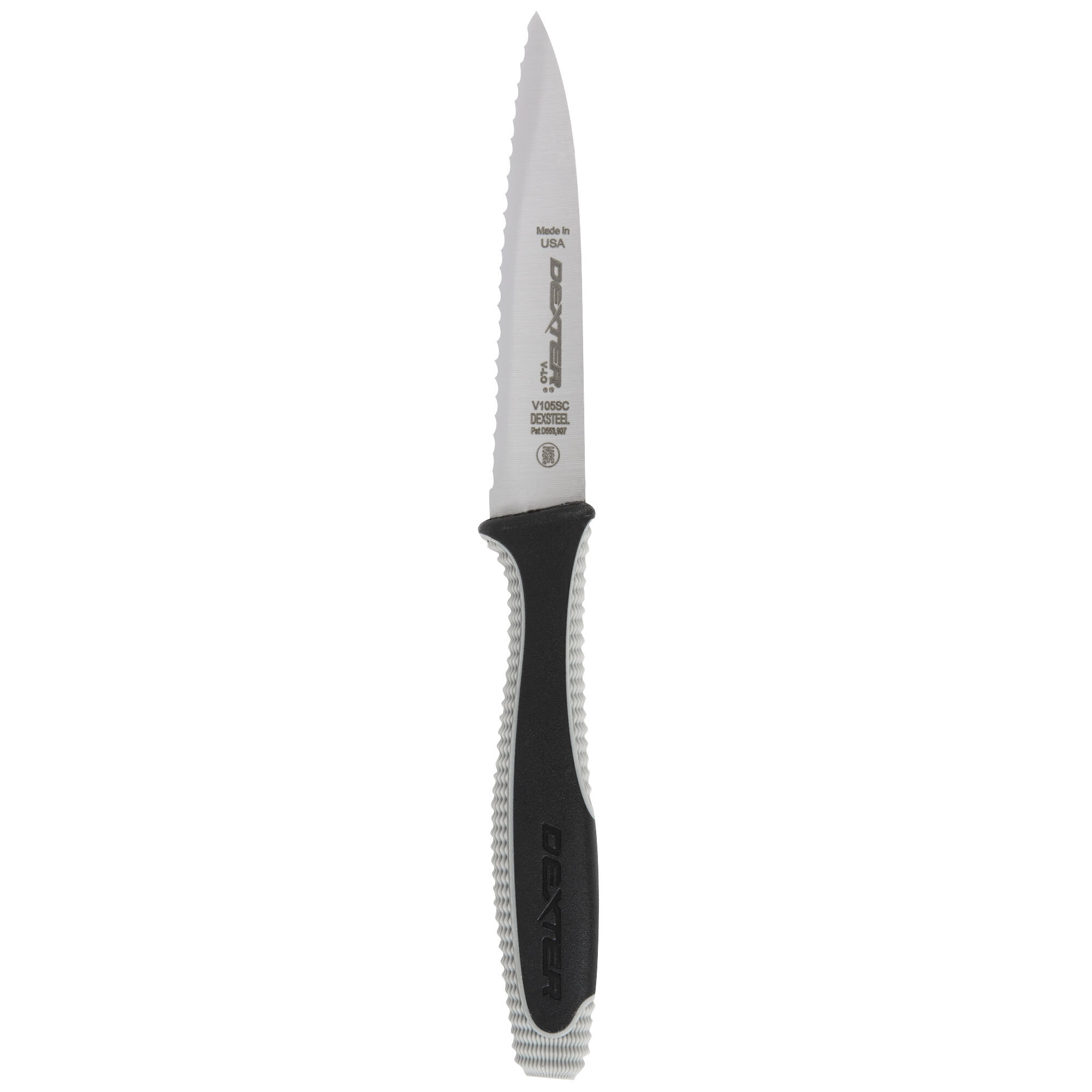 DexterRussell 29483 VLo 3 1/2" Scalloped Paring Knife