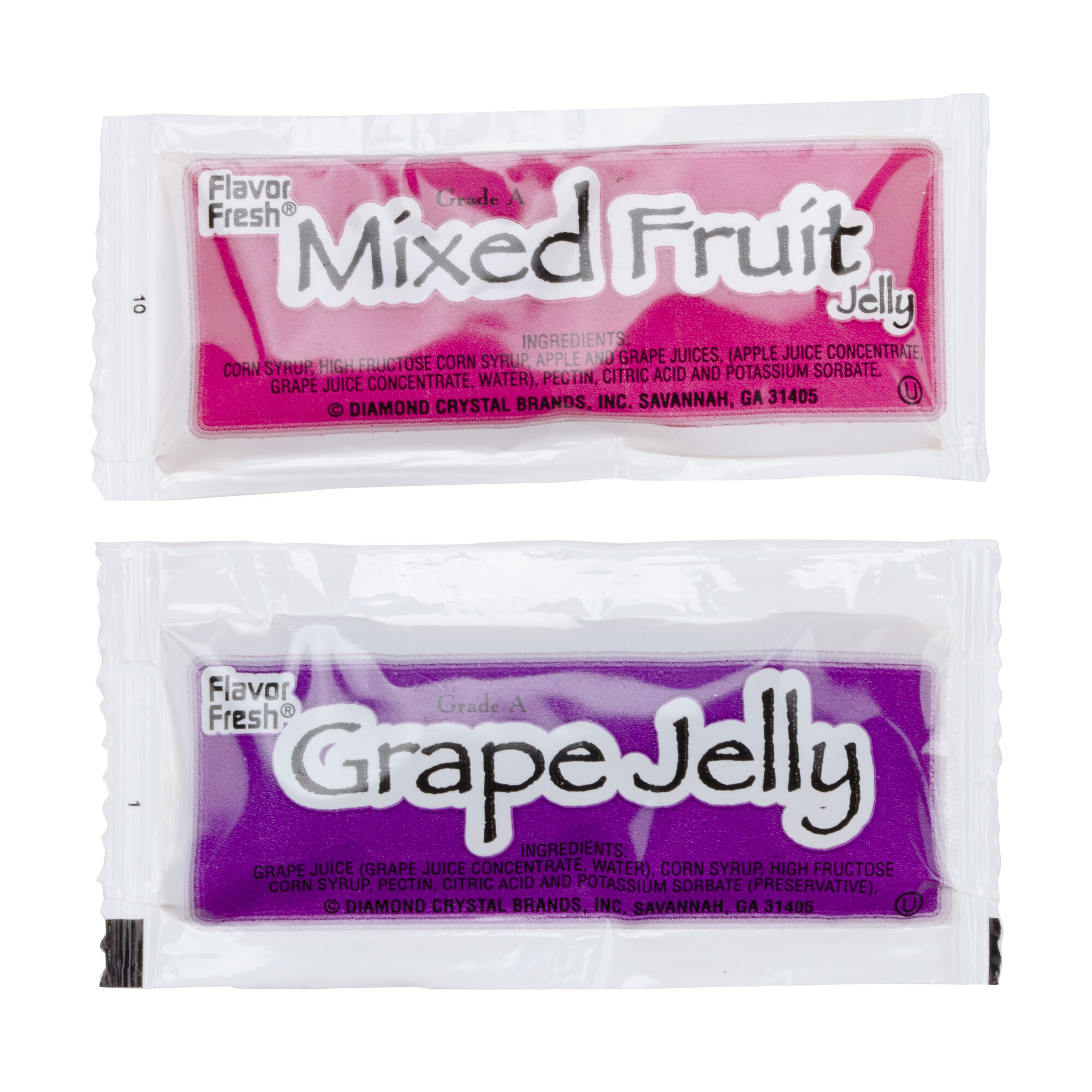 Grape & Mixed Fruit Jelly 10 Gram Portion Packet 200/Case