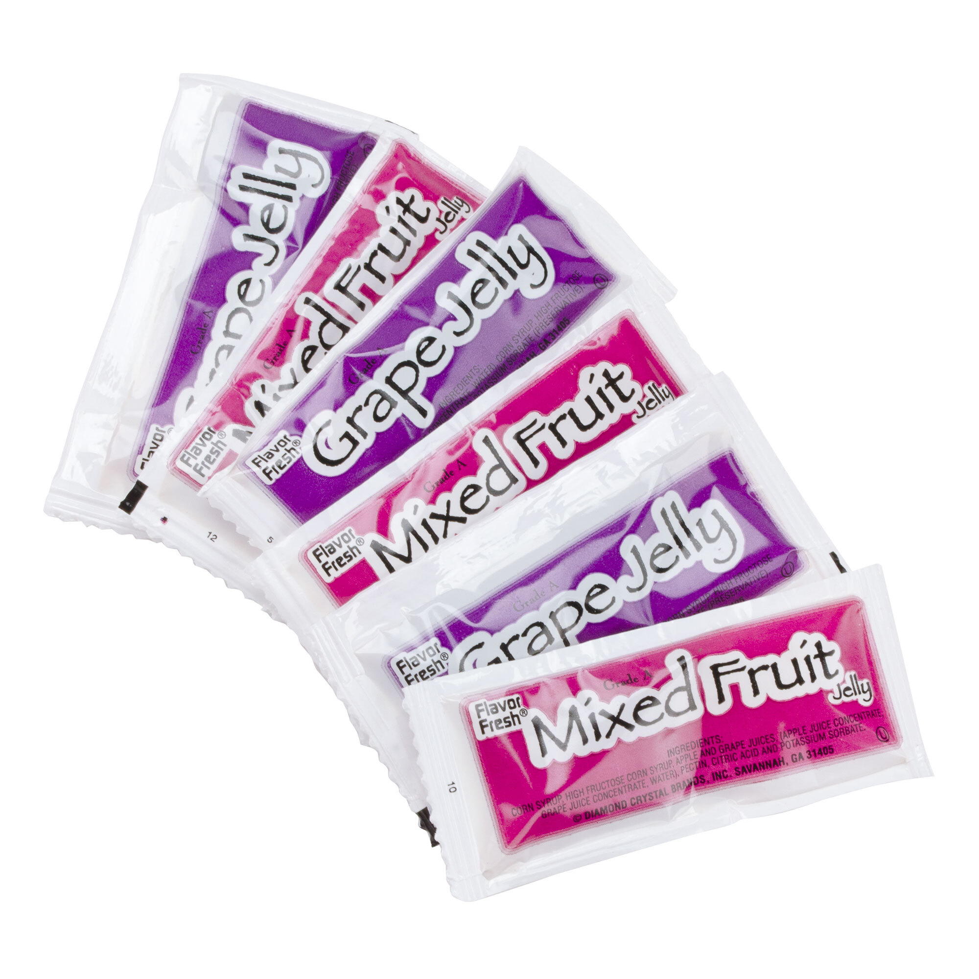 Grape & Mixed Fruit Jelly 10 Gram Portion Packet 200/Case