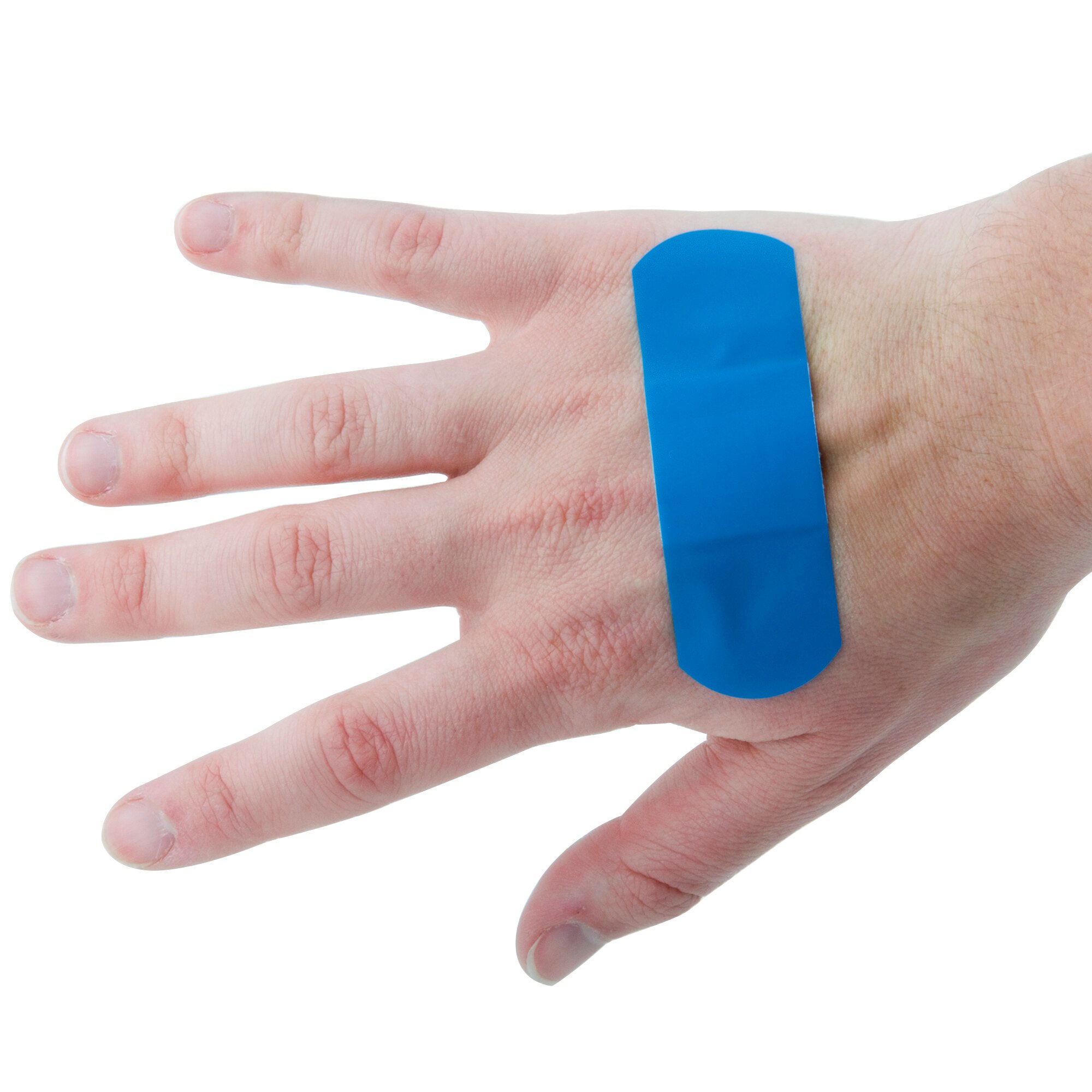 Medique 67133 MediFirst 1" x 3" Blue Plastic Adhesive Strip Bandage