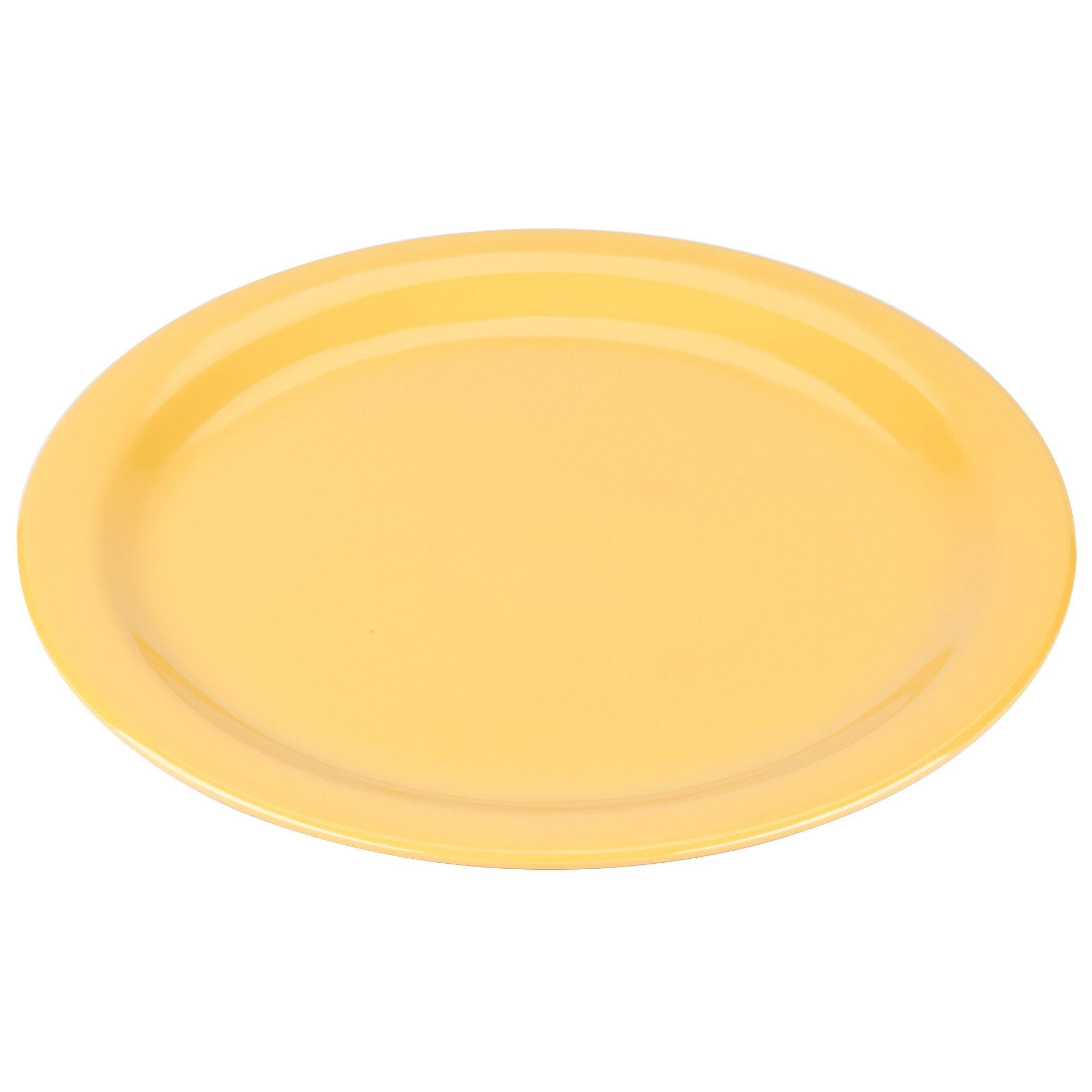 Carlisle 4350022 Dallas Ware 10 1/4" Honey Yellow Melamine Plate 48/Case