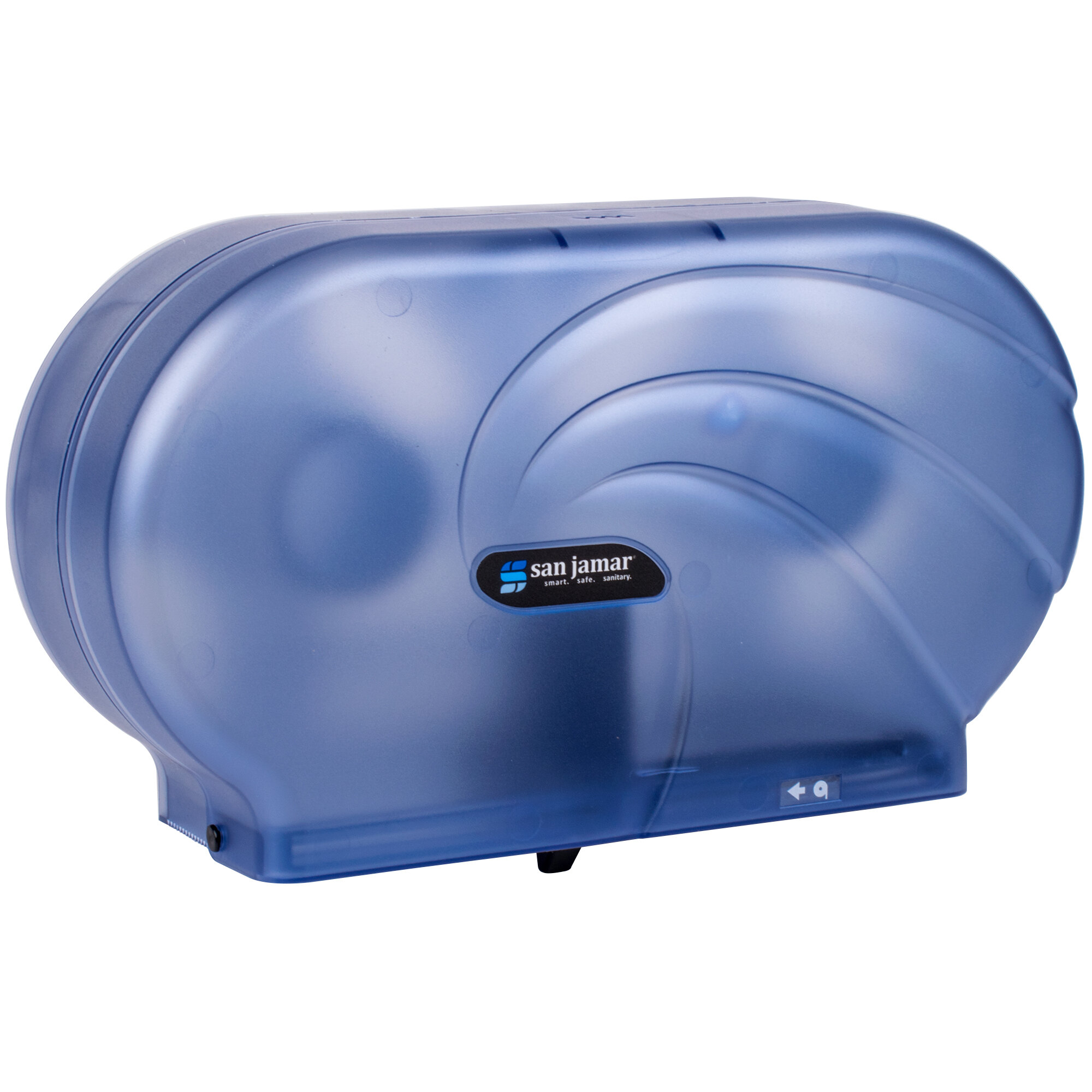 San Jamar R4090TBL Twin Oceans 9" Double Roll Jumbo Toilet Tissue