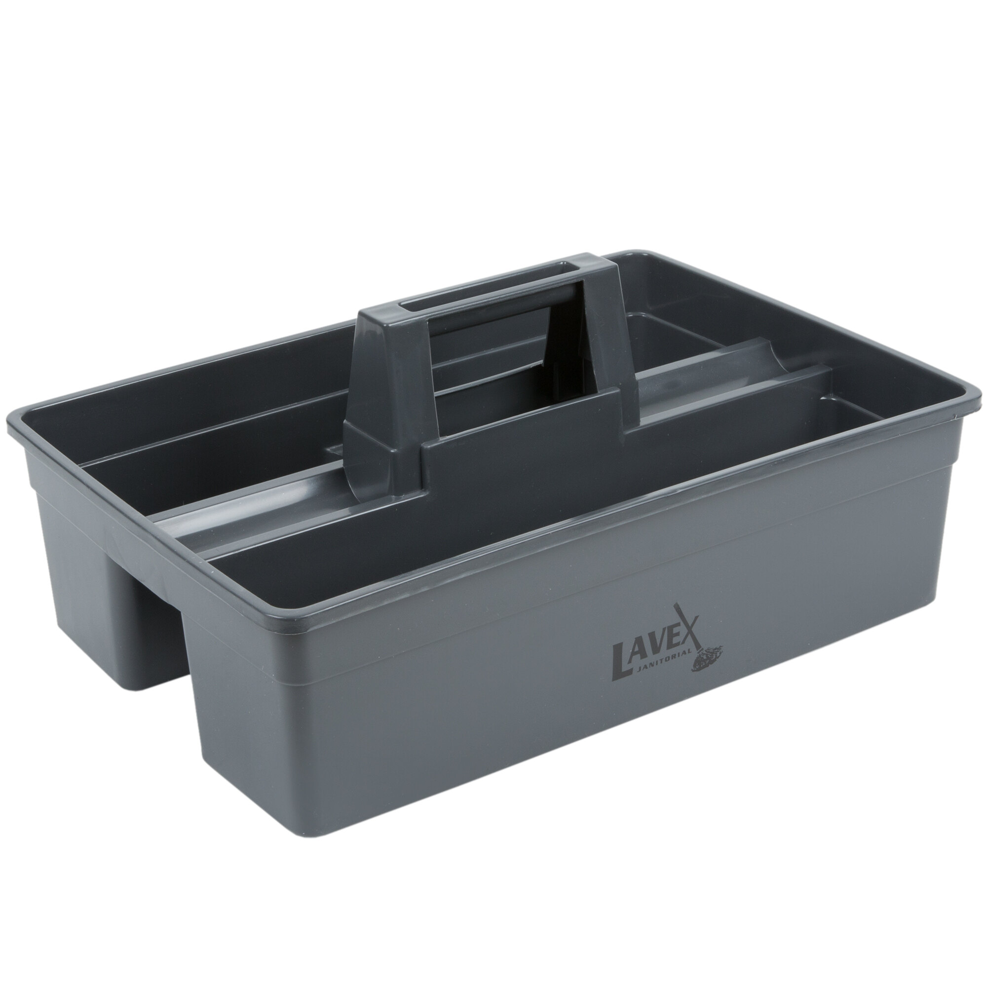 Lavex Janitorial Plastic Cleaning Caddy, Gray, 16L x 11W