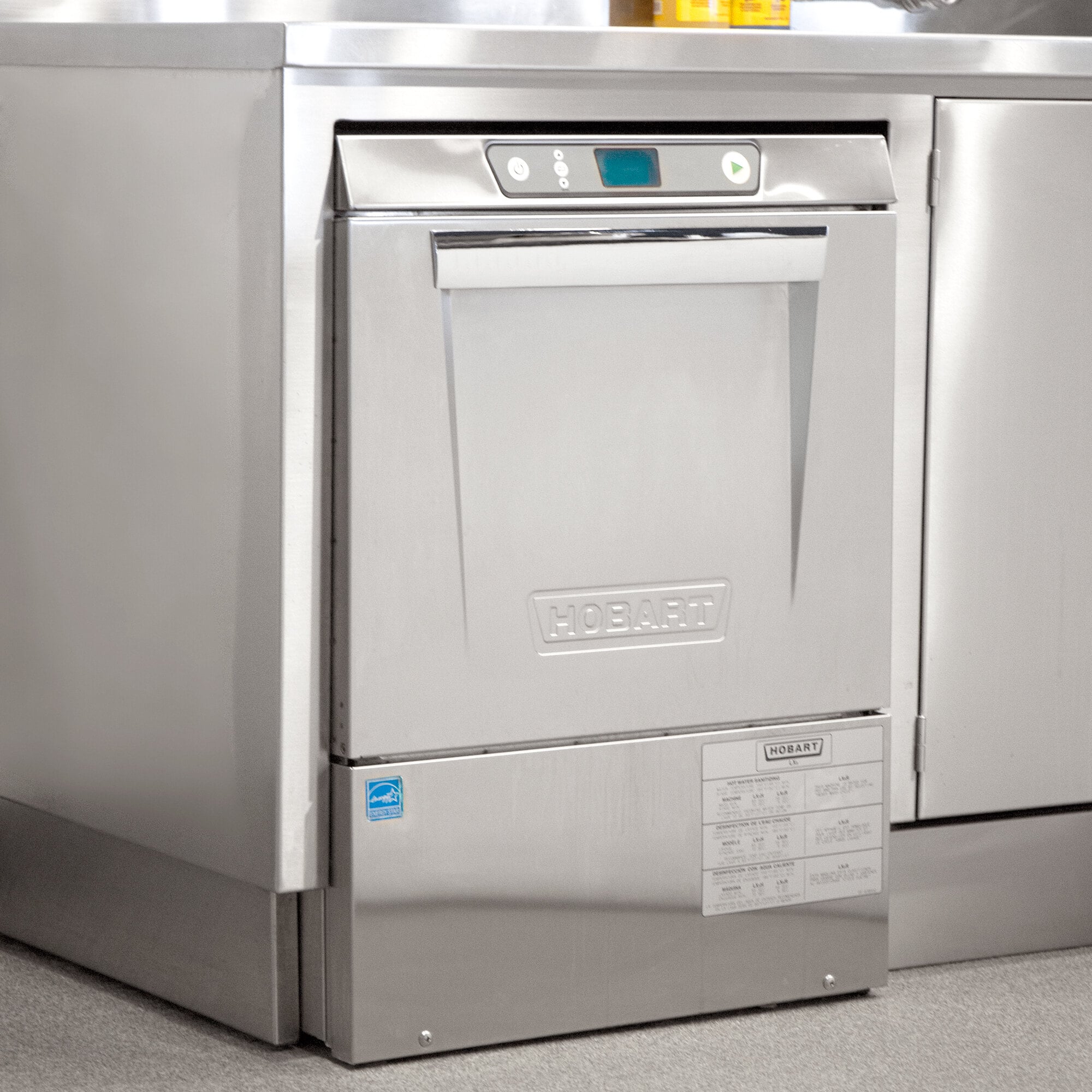 Hobart LXeC3 Undercounter Dishwasher with Chemical Sanitizing 120V