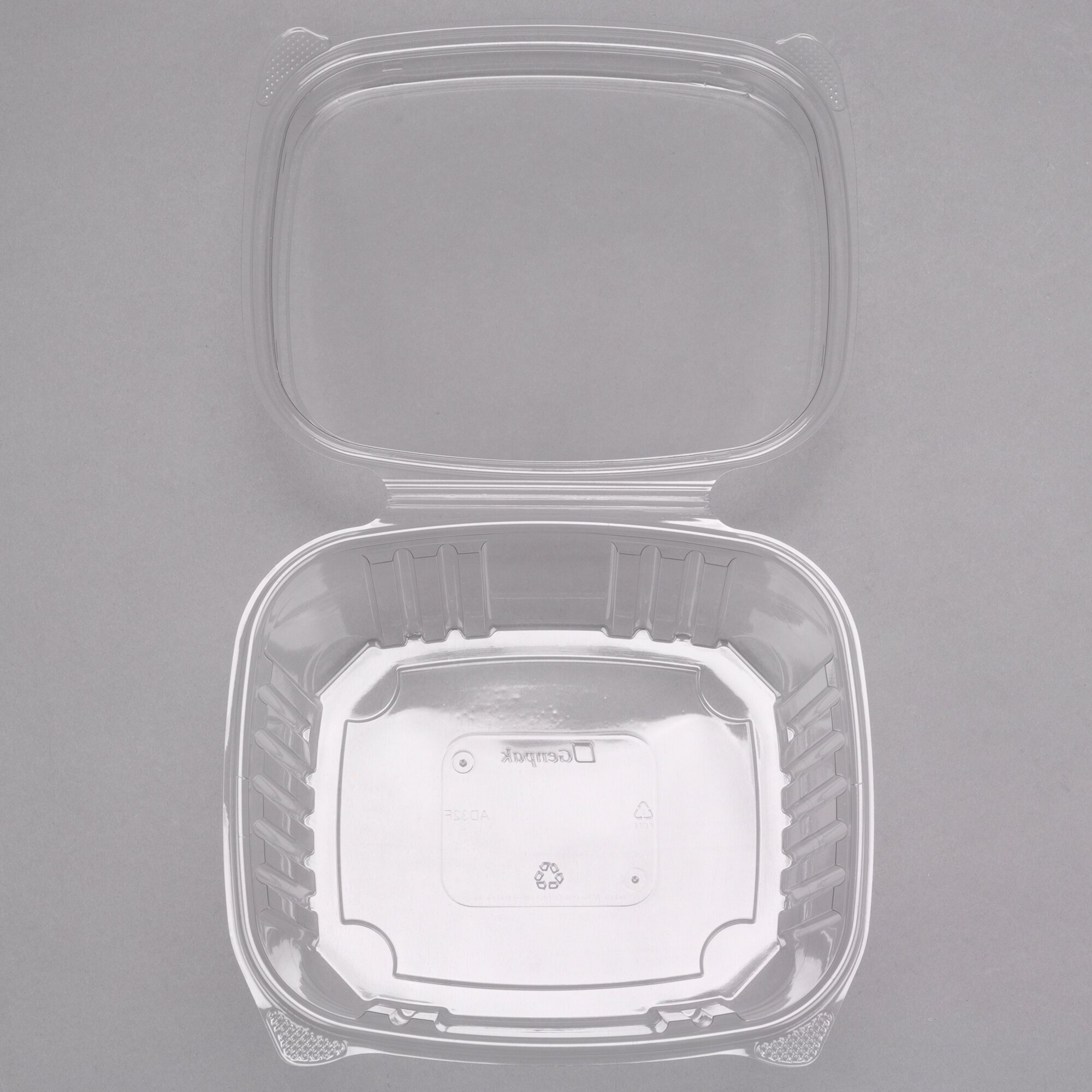 Genpak 32 oz. Clear Hinged Deli Container with High Dome Lid 200/Case