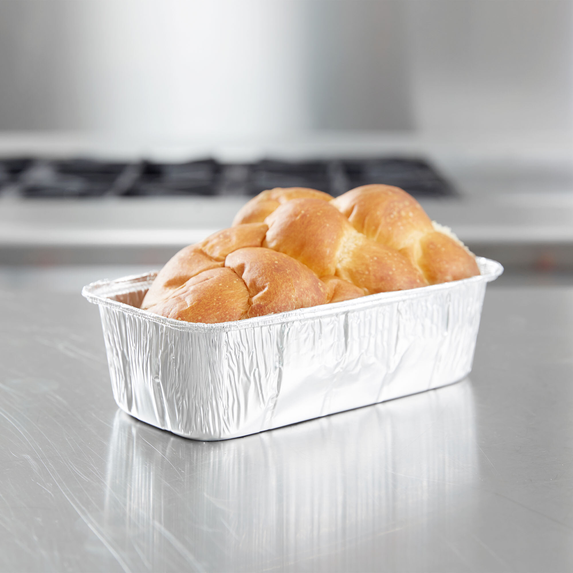 D&W 2 lb. Aluminum Foil Loaf Pan 50/Pack