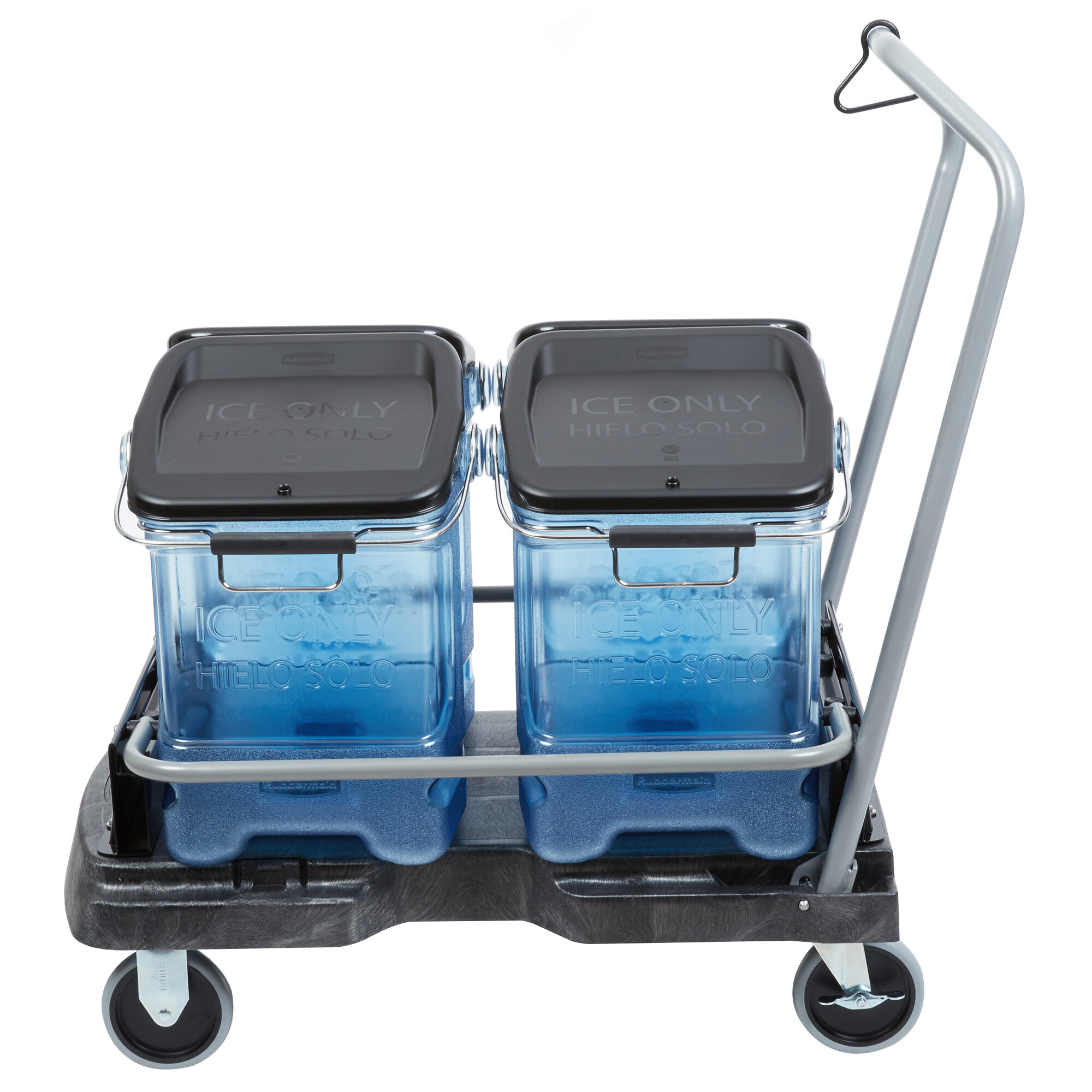 Rubbermaid 5.5 Gallon Ice Totes with Bin Adapters and Cart