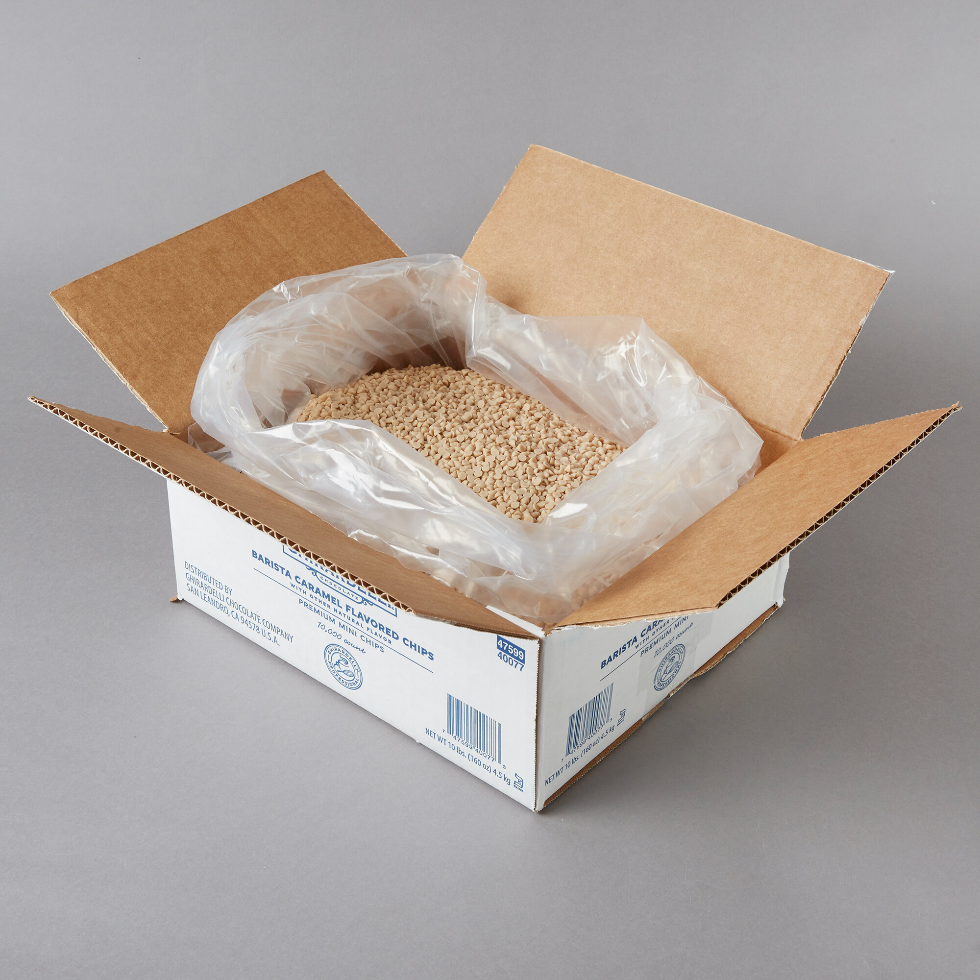 Ghirardelli 10 lb. Barista Caramel 10M Baking Chips