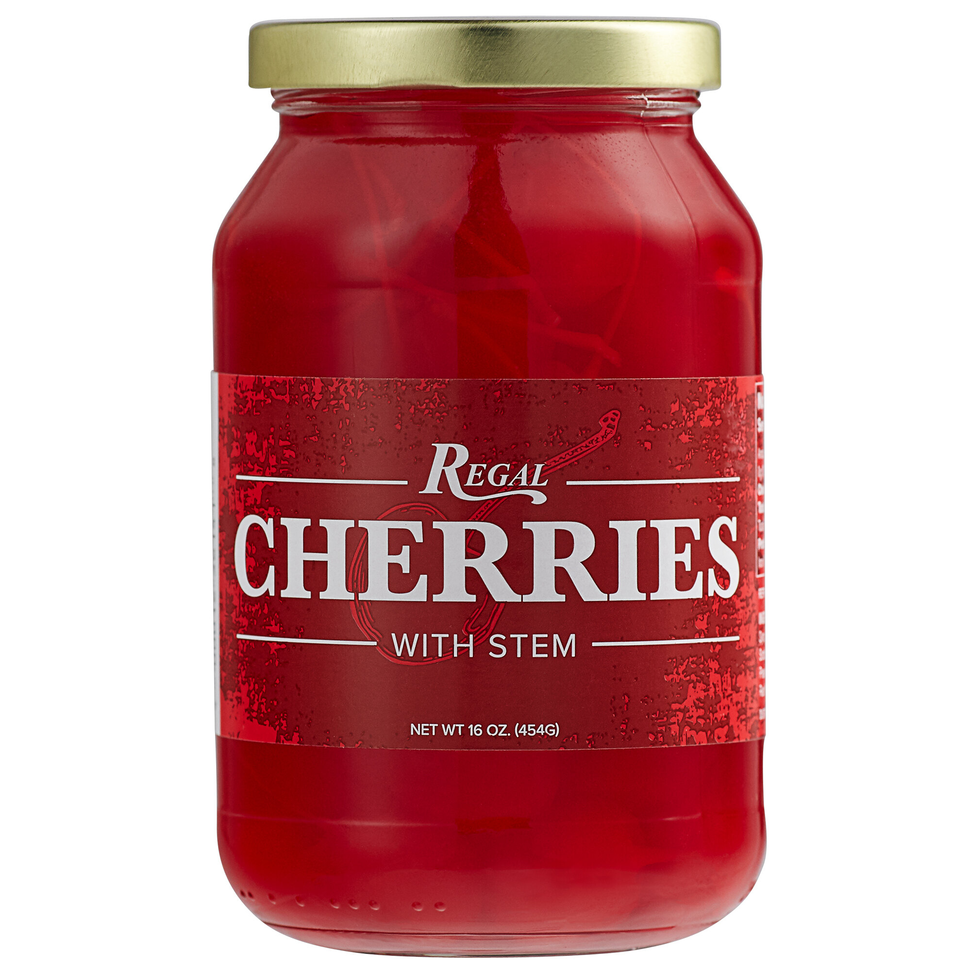 Regal 16 Oz Red Maraschino Cherries With Stems