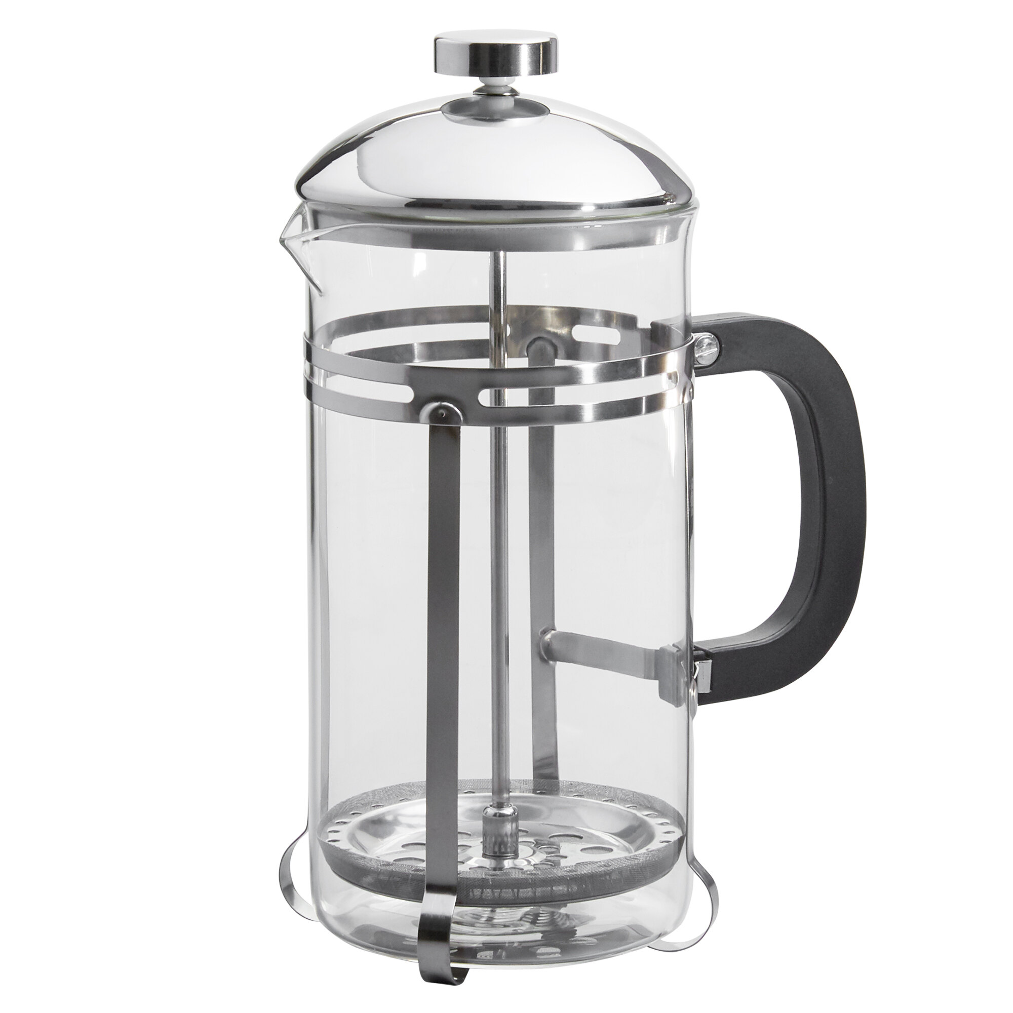 Acopa 33 oz. Glass / Stainless Steel French Coffee Press
