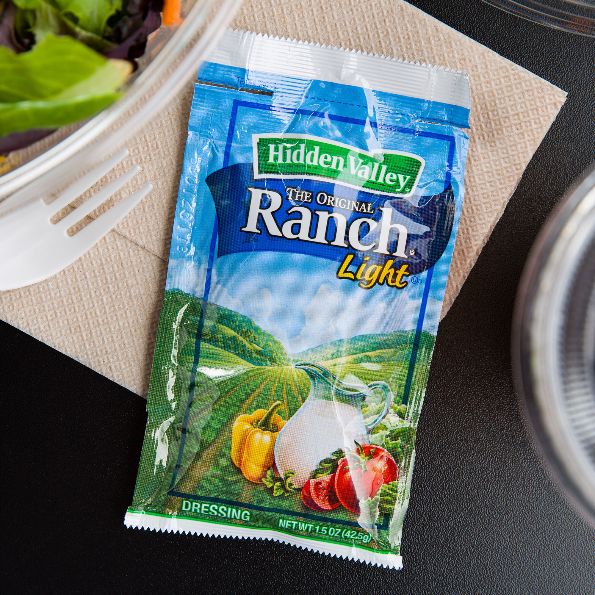 Hidden Valley 1.5 oz. Light Ranch Dressing Packet 84/Case