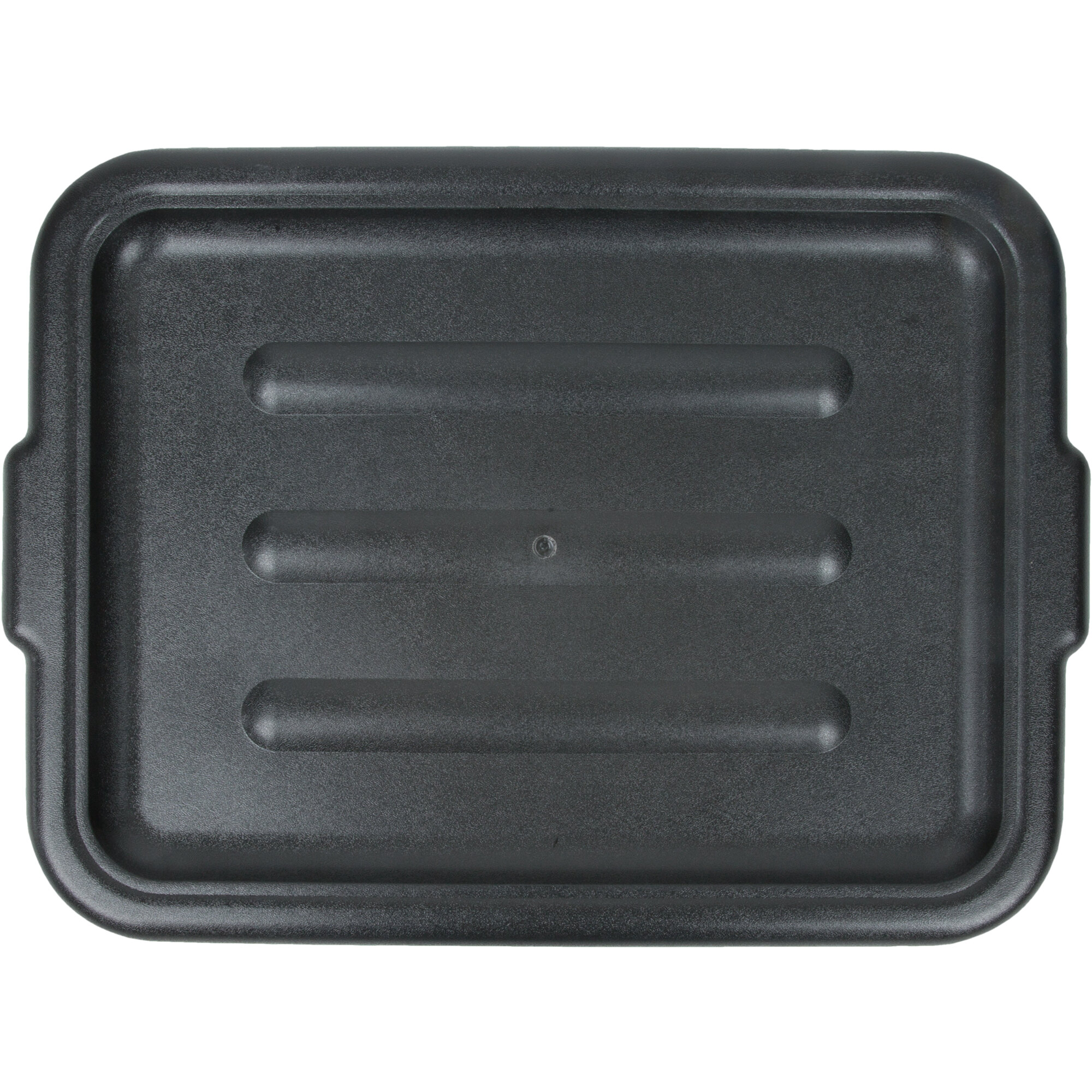 20" x 15" Polyethylene Plastic Bus Tub, Bus Box Lid Black