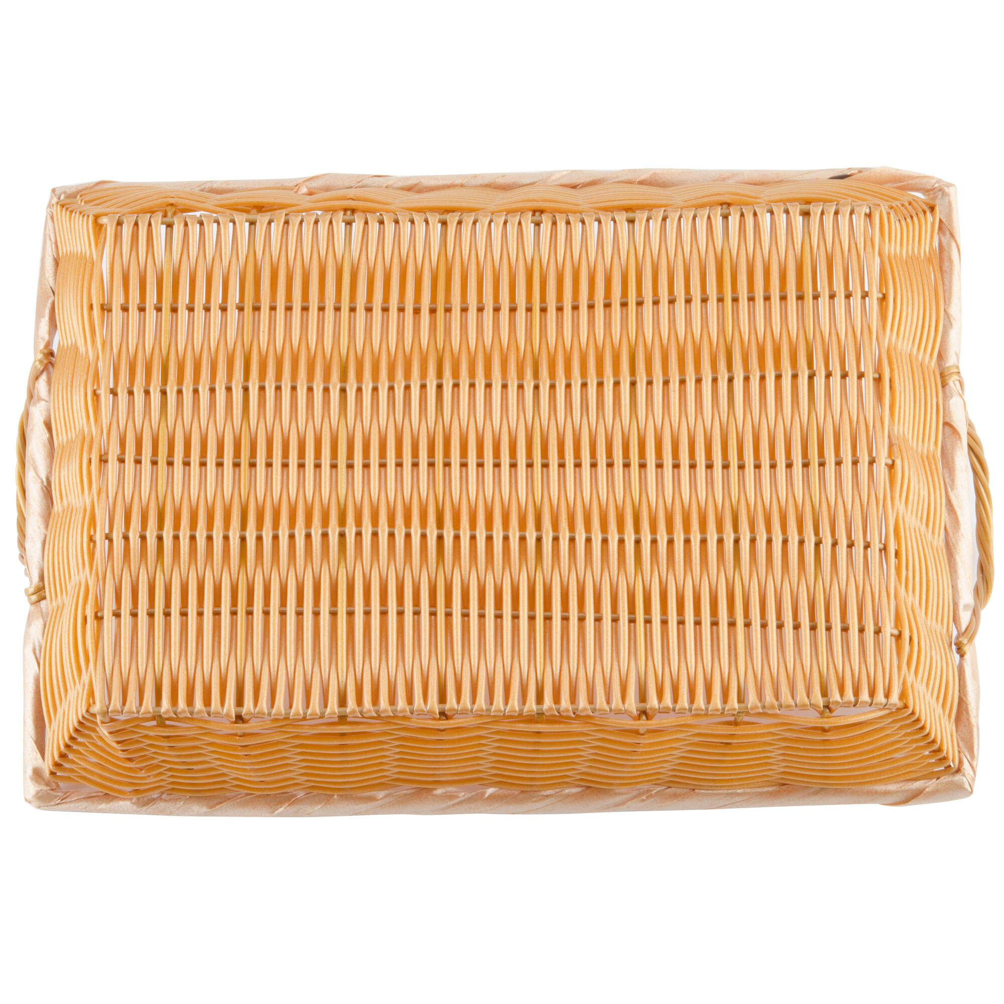 16" x 11" x 3" Rectangular Woven Basket with Handles