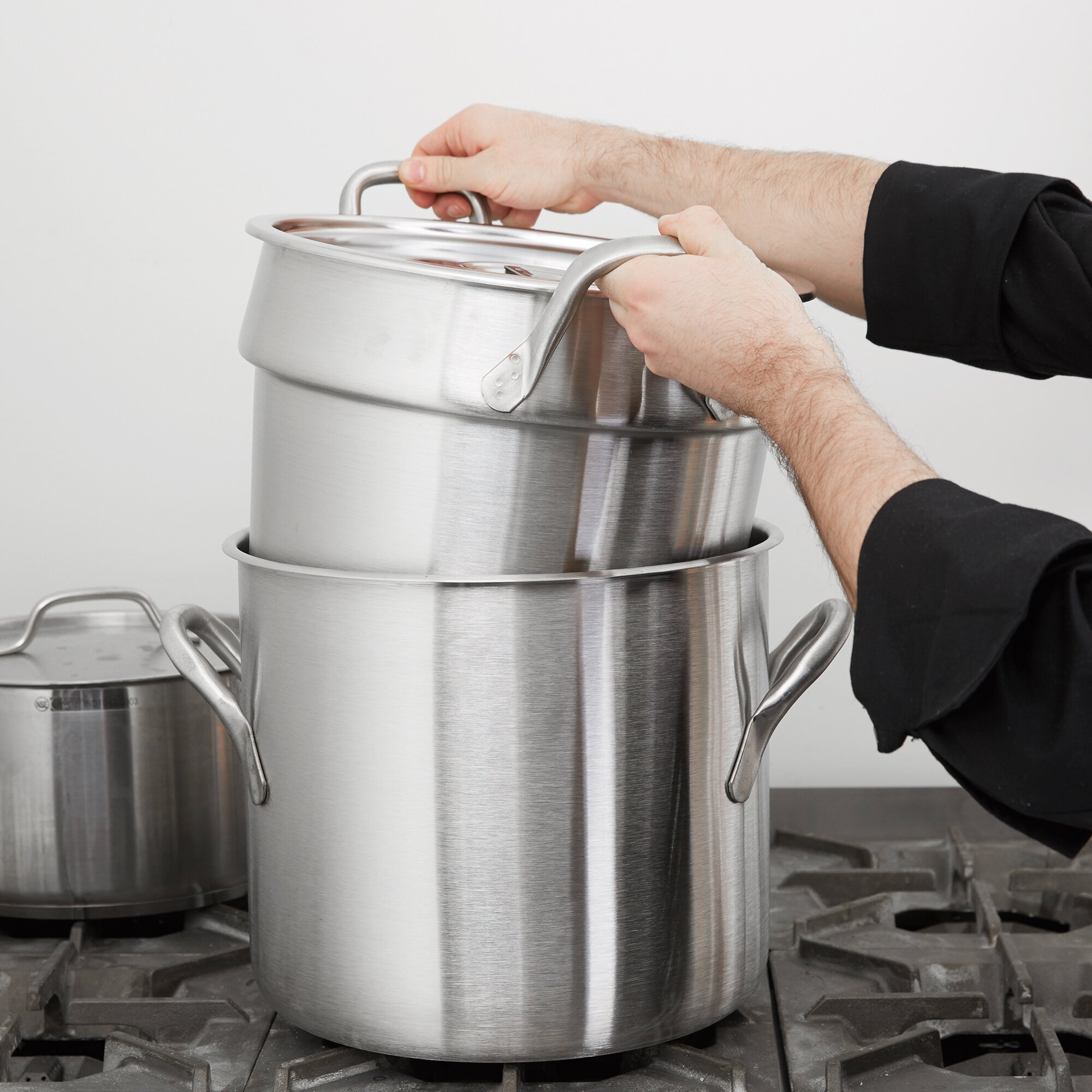 Vollrath 77130 20 Qt. Stainless Steel Double Boiler Set