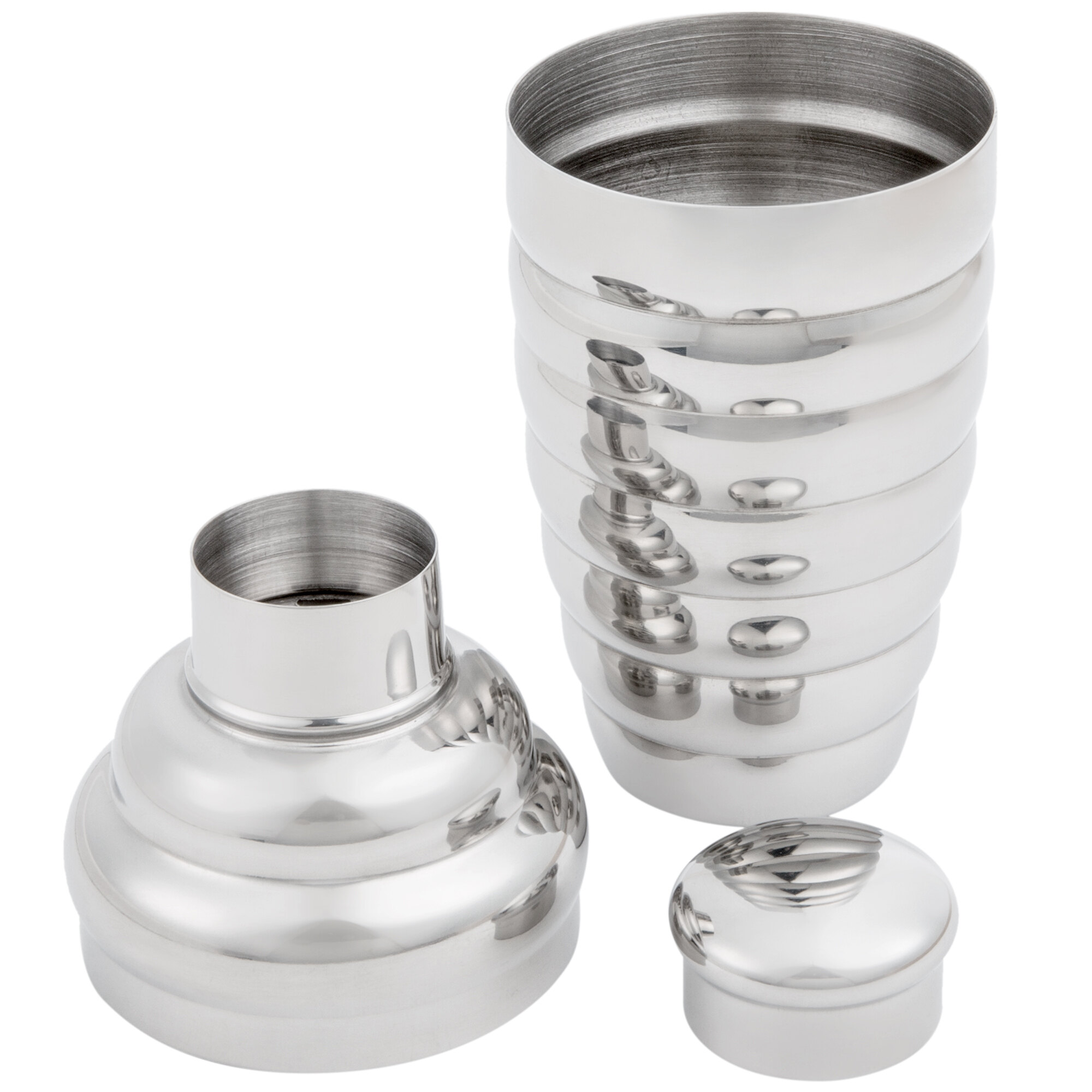 Vollrath 47610 12 oz. Stainless Steel 3Piece Cobbler Cocktail Shaker