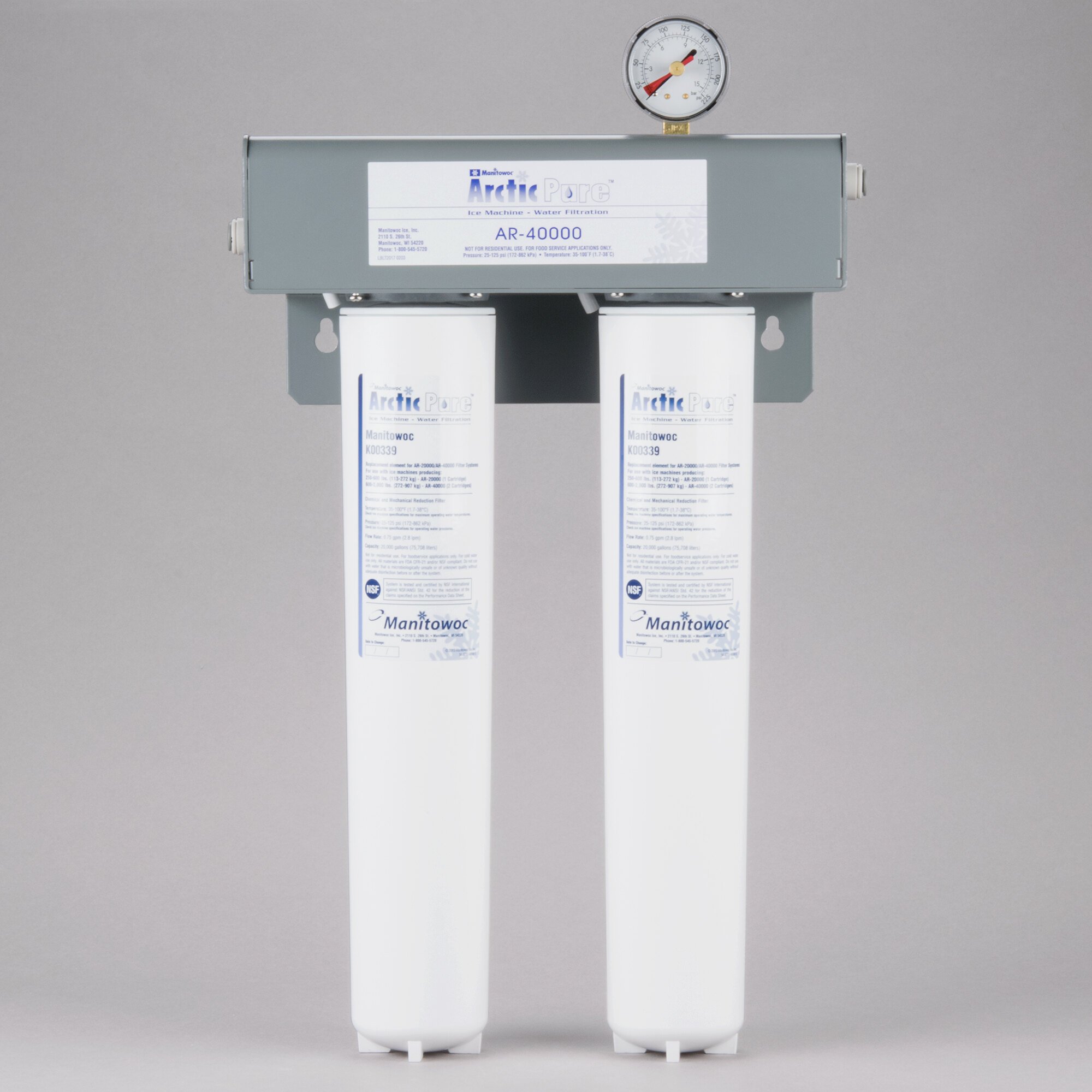 Manitowoc AR40000 Arctic Pure Dual Cartridge Ice Machine Water