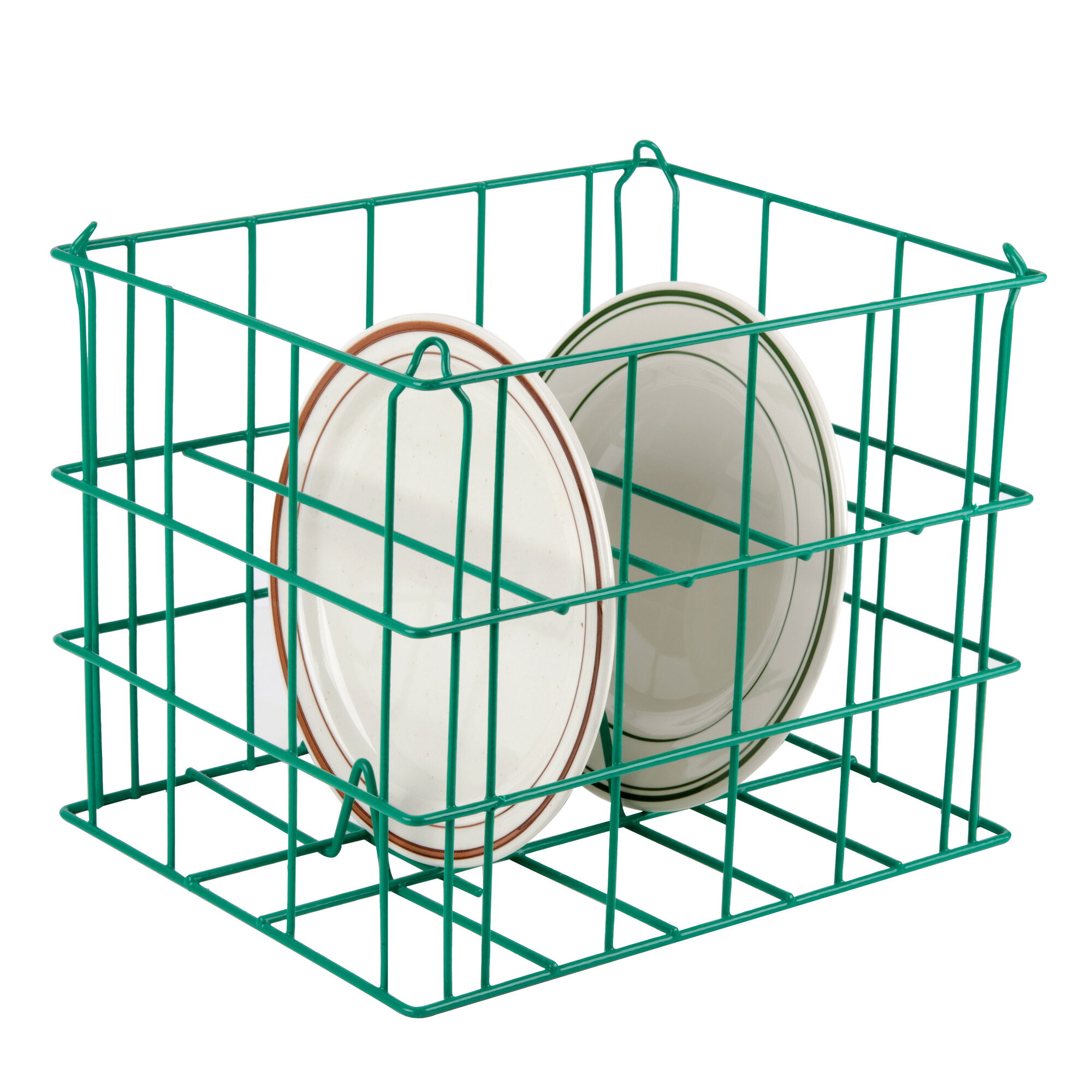 5 Compartment Catering Plate Basket for 10" Plates Store, Transport