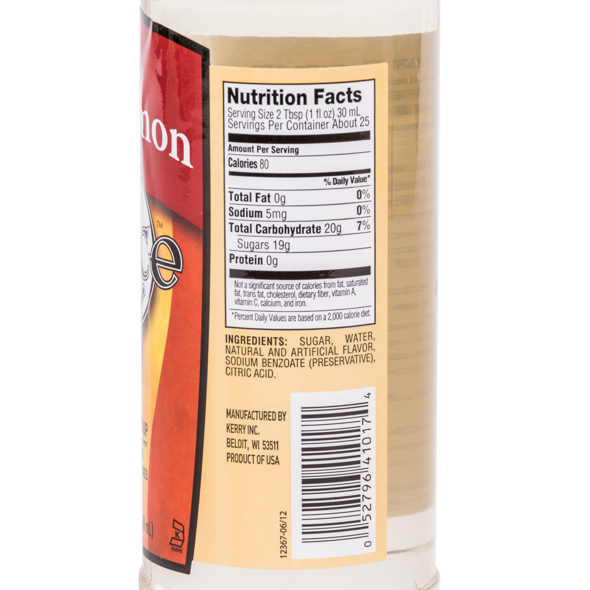 Dolce Cinnamon Coffee Flavoring Syrup