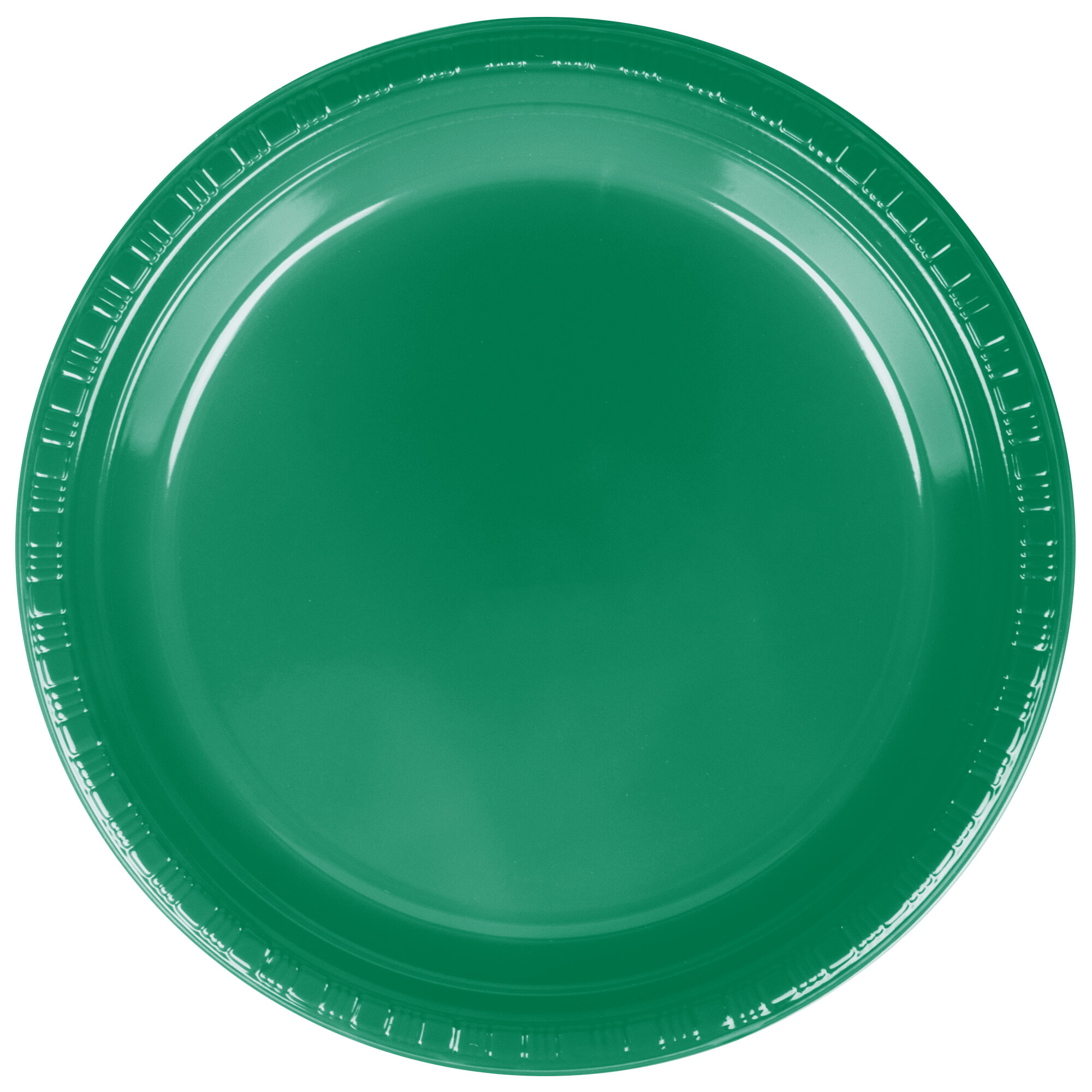 Creative Converting 28112021 9" Emerald Green Plastic Plate 20/Pack
