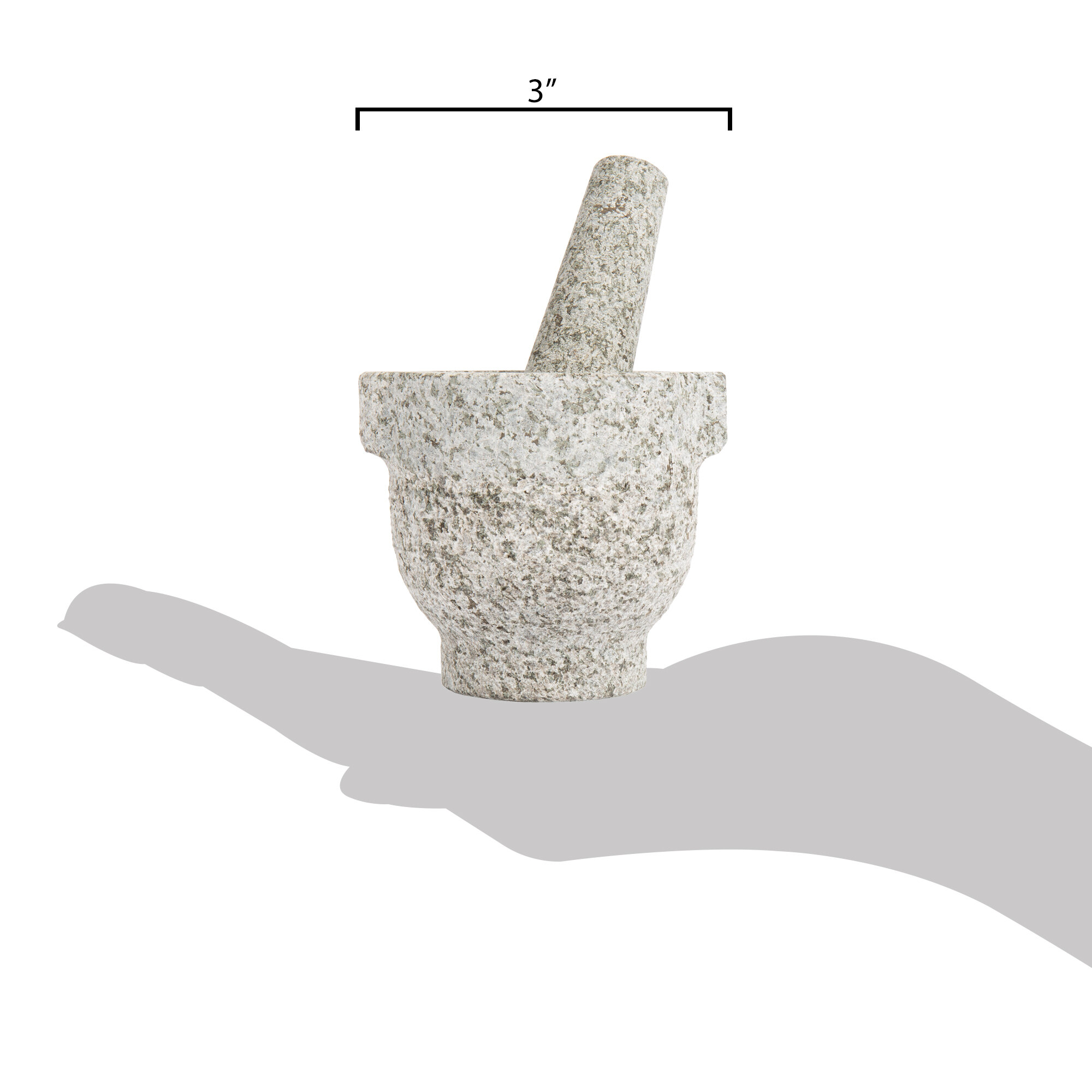 3" Granite Mortar and Pestle Set