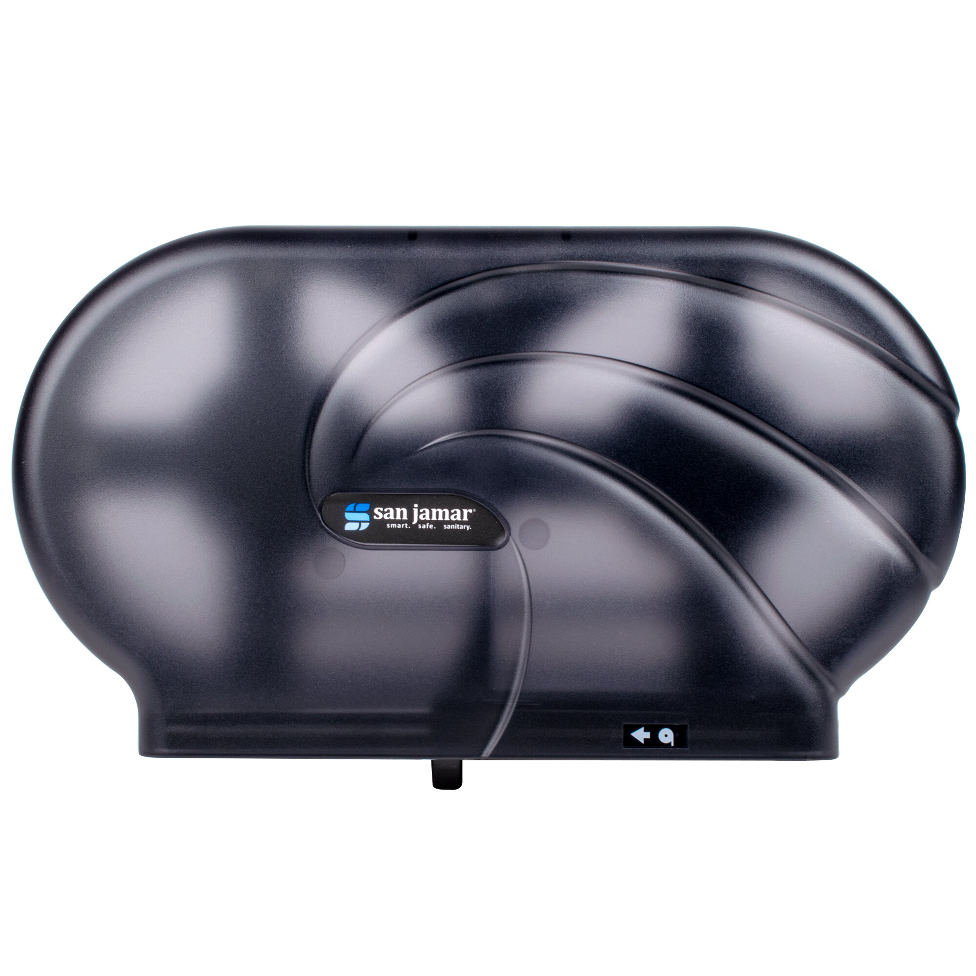 San Jamar R4090TBK Twin Oceans 9" Double Roll Jumbo Toilet Tissue