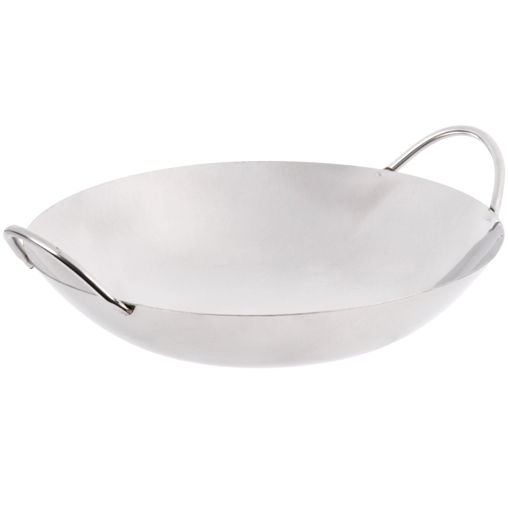 8" Stainless Steel Wok Serving Dish