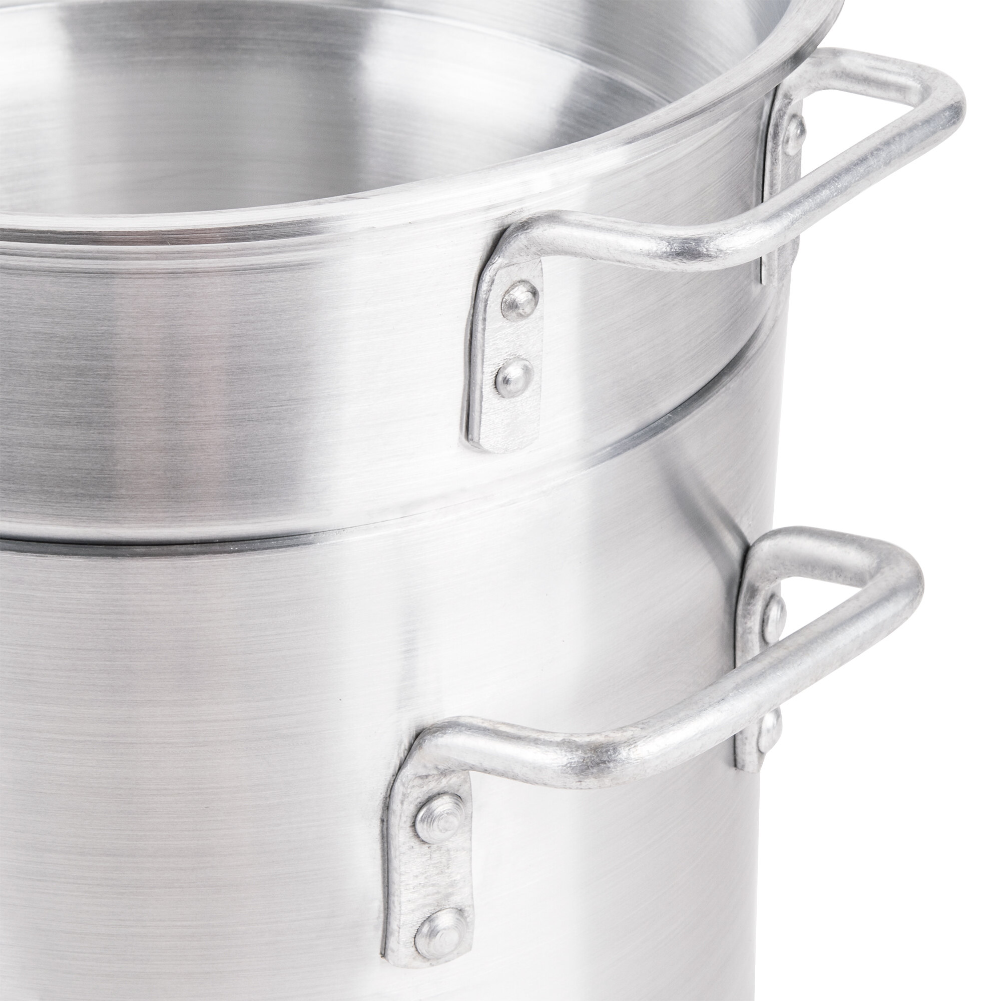 8 Qt. Aluminum NSF Listed Restaurant Silver Cooking Double Boiler with