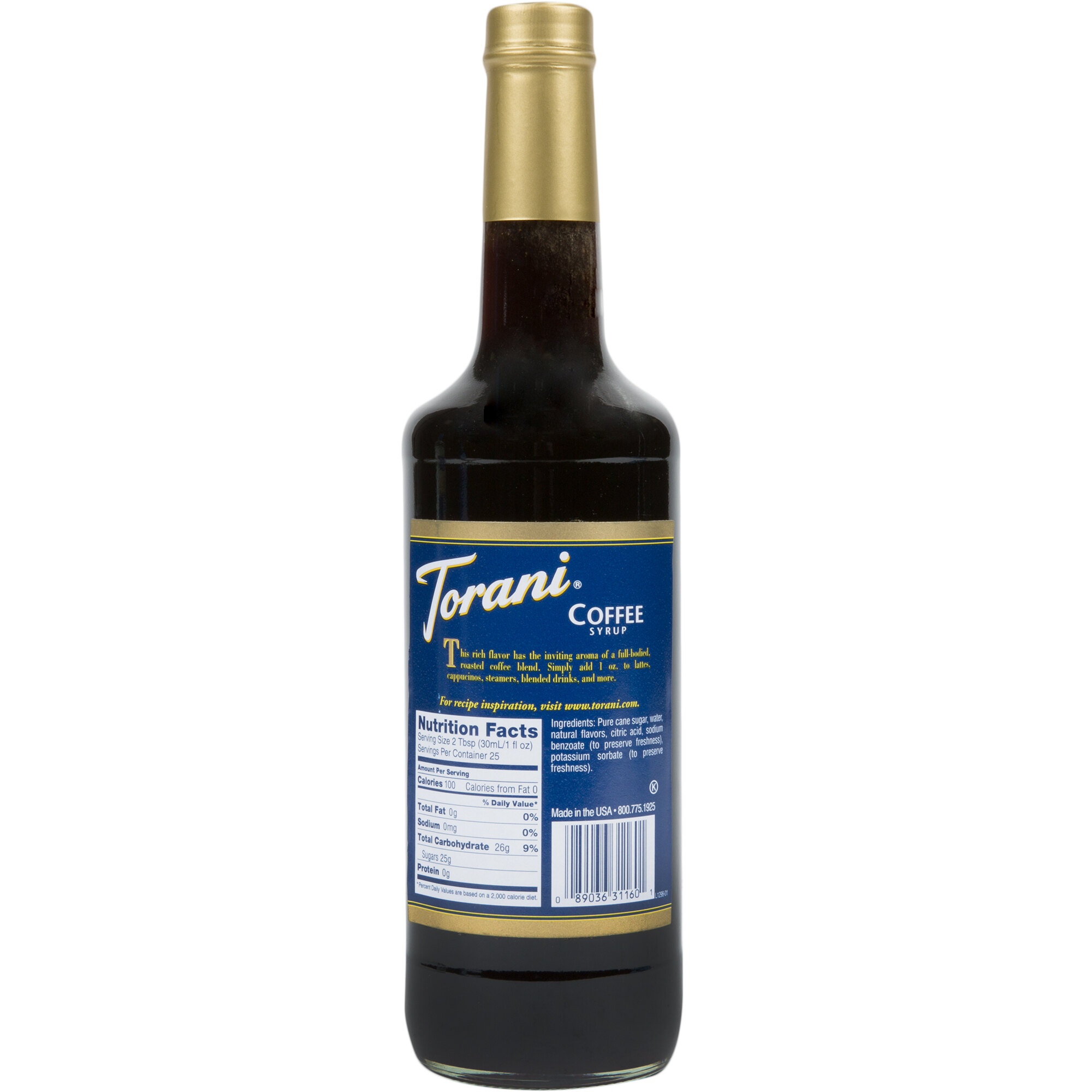 Torani 750 mL Coffee Flavoring Syrup