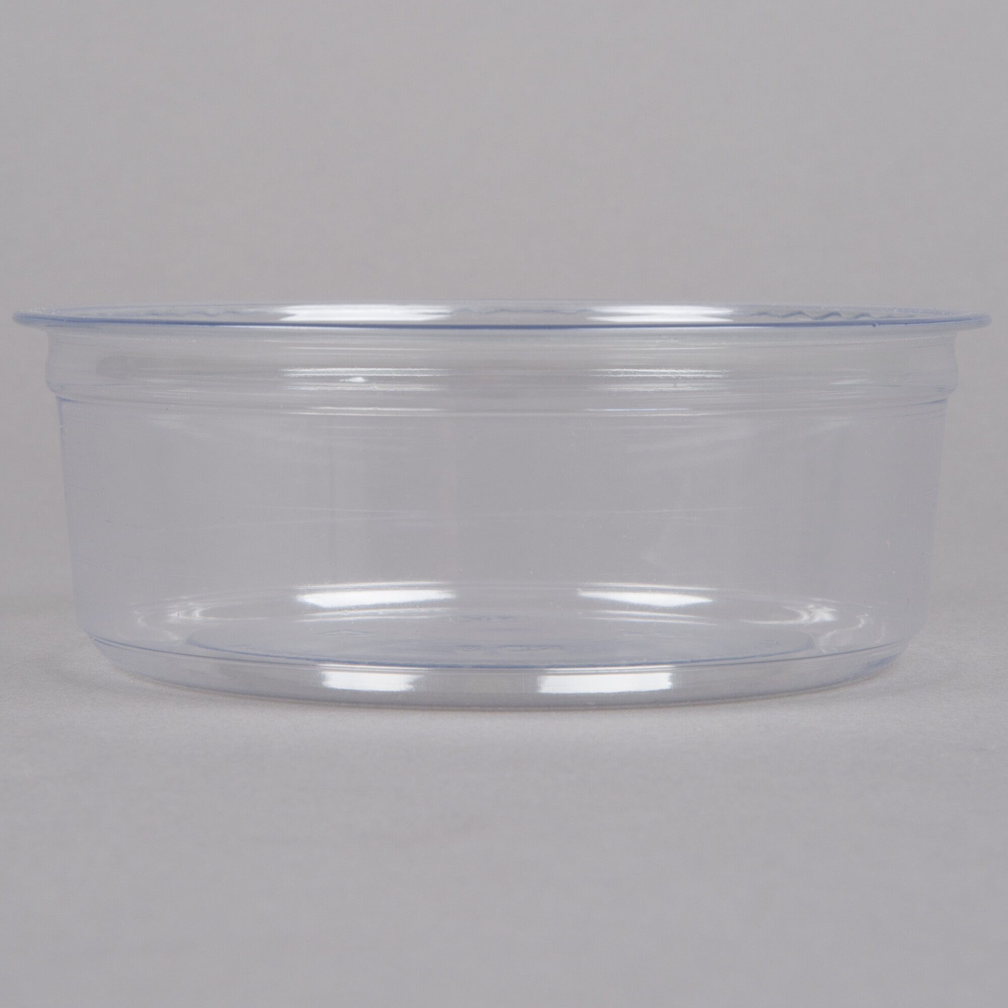 FabriKal Alur 8 oz. Recycled Clear PET Plastic Round Deli Container