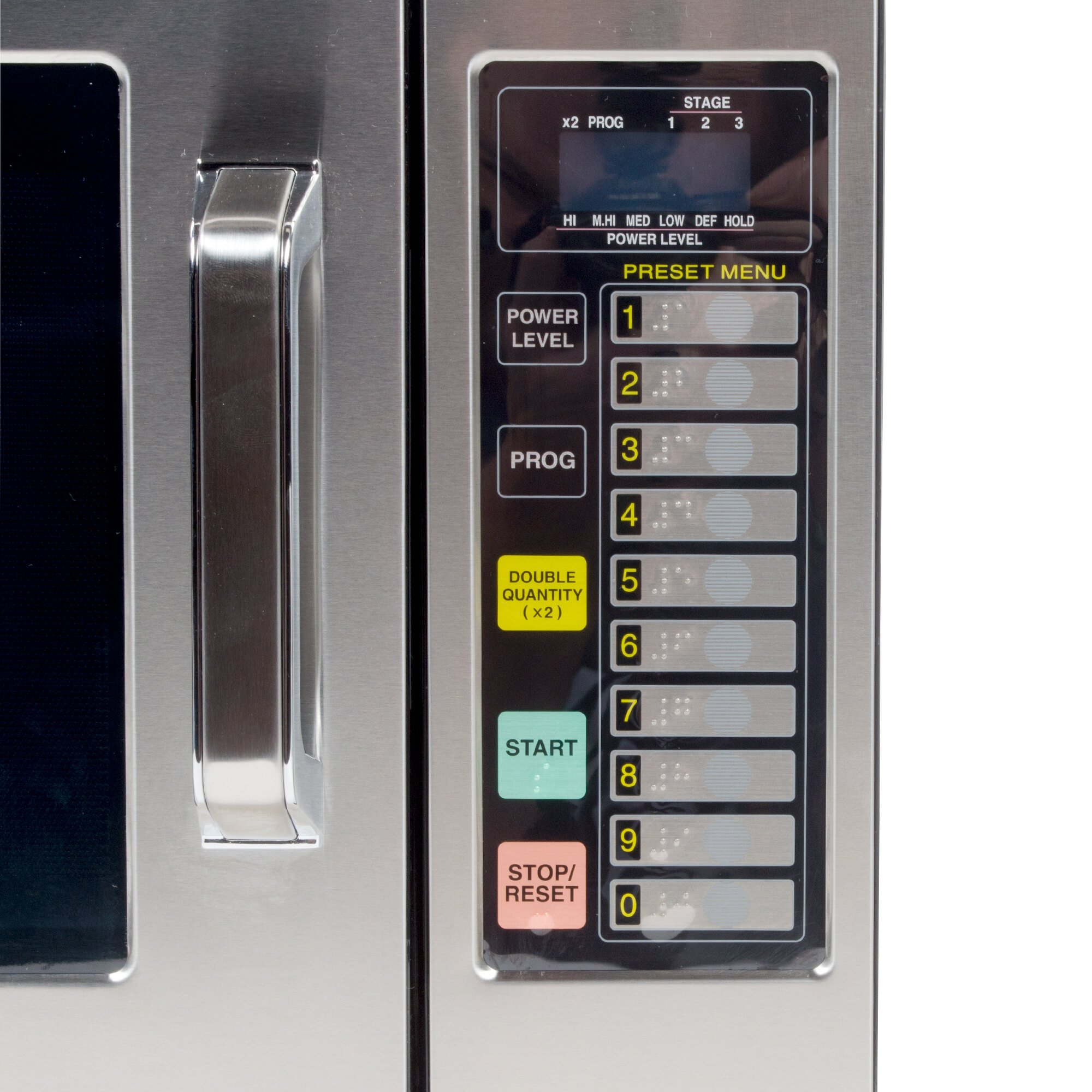 Panasonic NE1064F Stainless Steel Commercial Microwave Oven 120V, 1000W