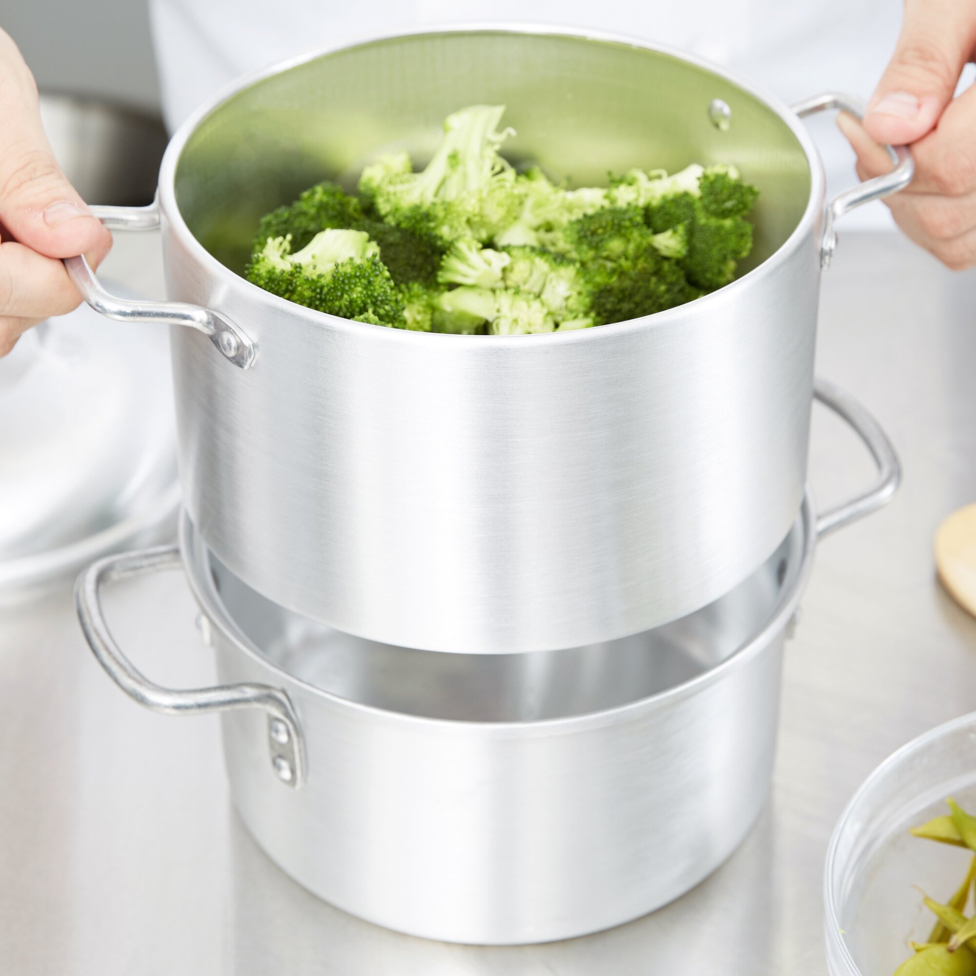 Vollrath 68122 WearEver 3 Qt. Rice / Vegetable Steamer Set
