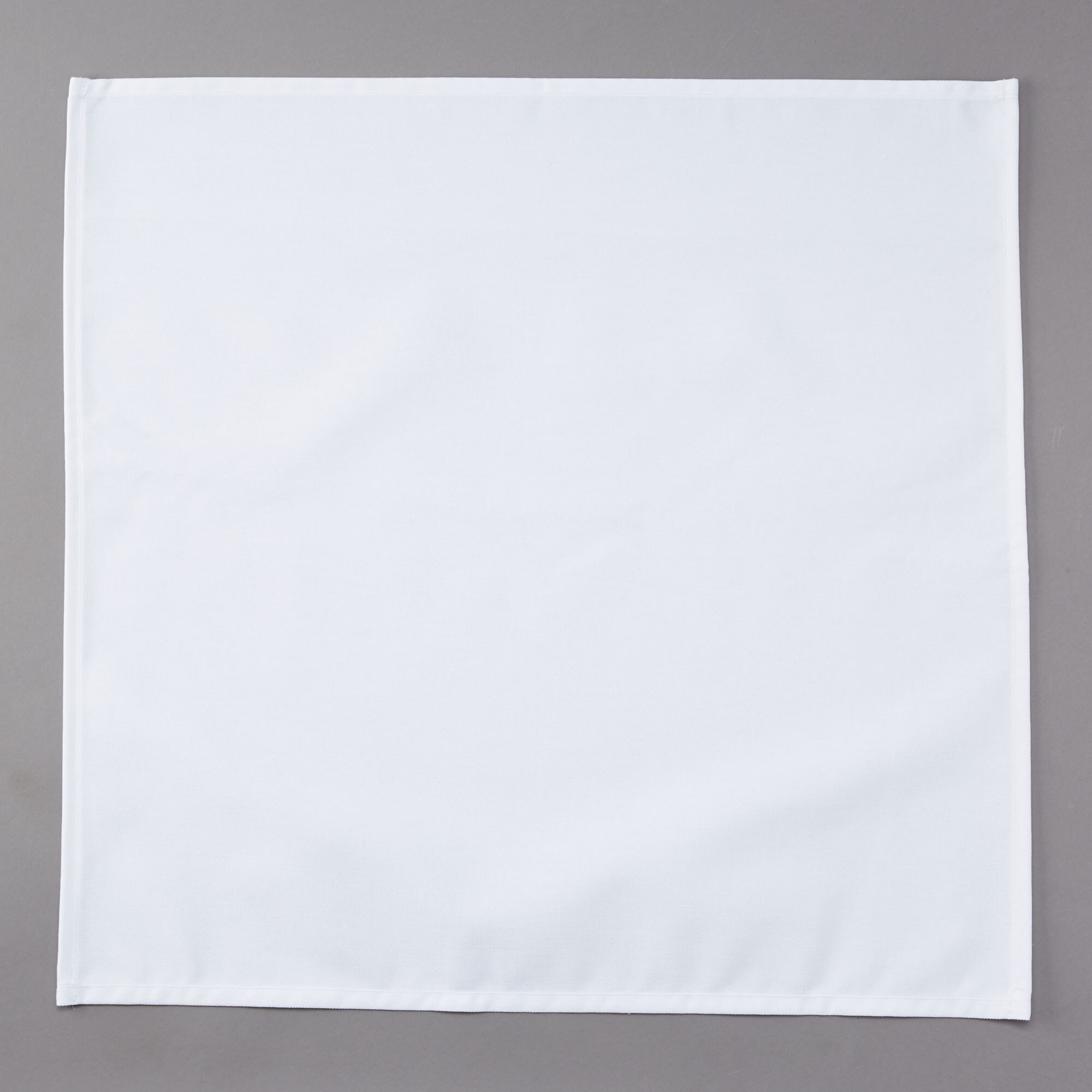 White Napkin 50 / 50 Cloth Poly Cotton Napkin (12 / Pack)