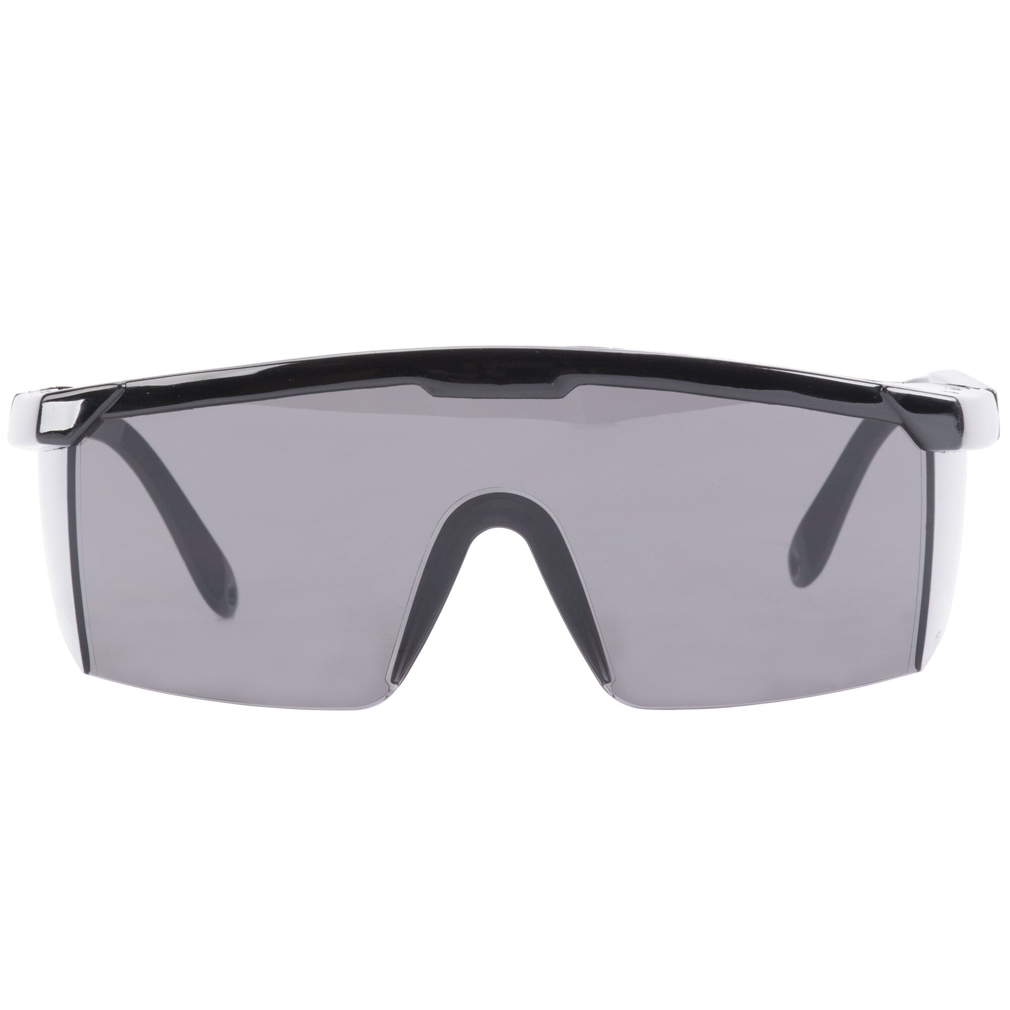 Scratch Resistant Safety Glasses / Eye Protection - Black with Gray Lens