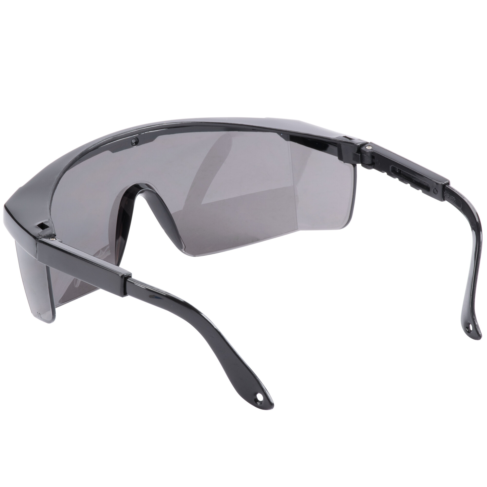 Scratch Resistant Safety Glasses Eye Protection Black With Gray Lens   1100631 