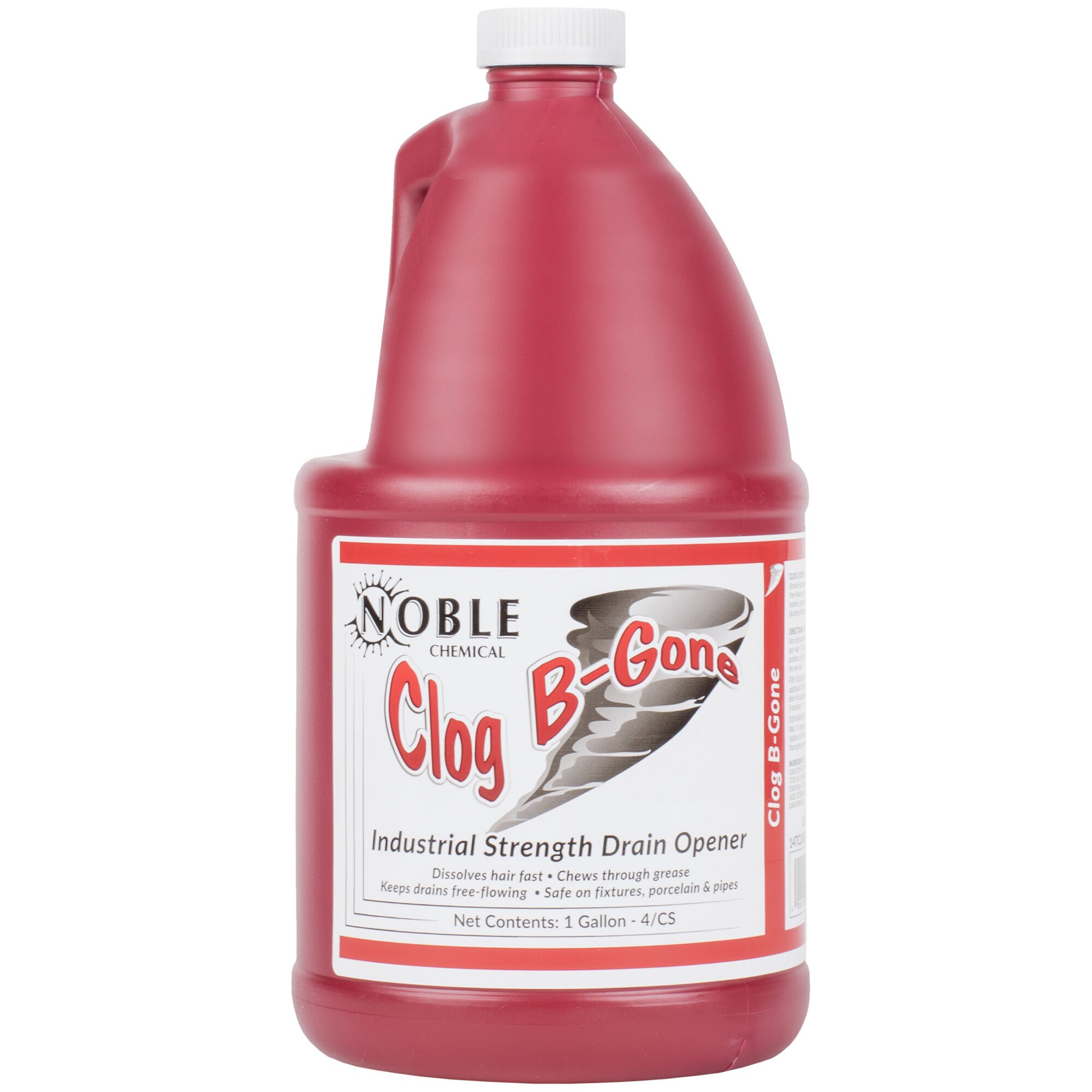 Noble Chemical 1 Gallon / 128 Oz. Clog B-Gone Drain Opener Maintainer ...