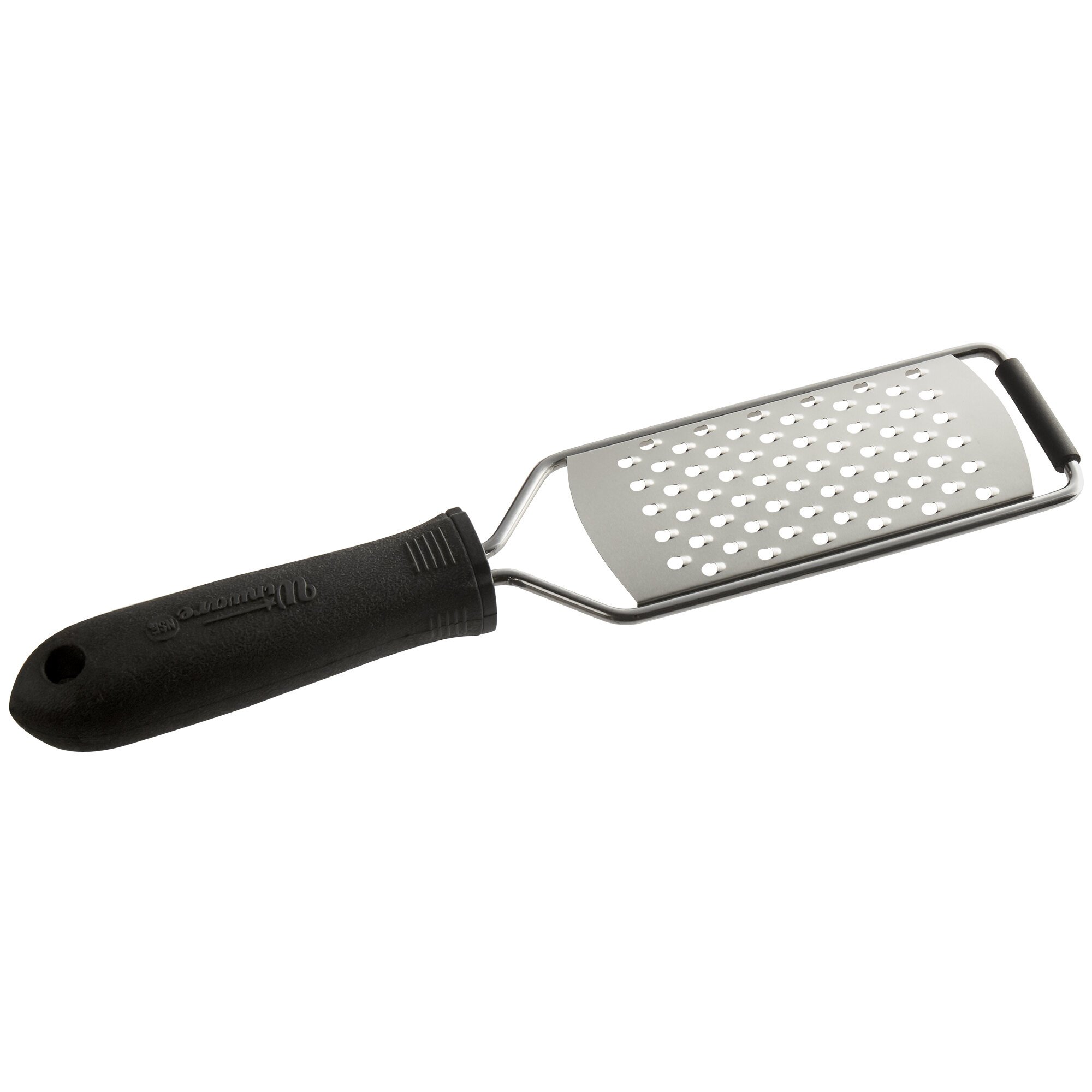 Stainless Steel Medium Coarse Grater w/ Black Handle (12.25